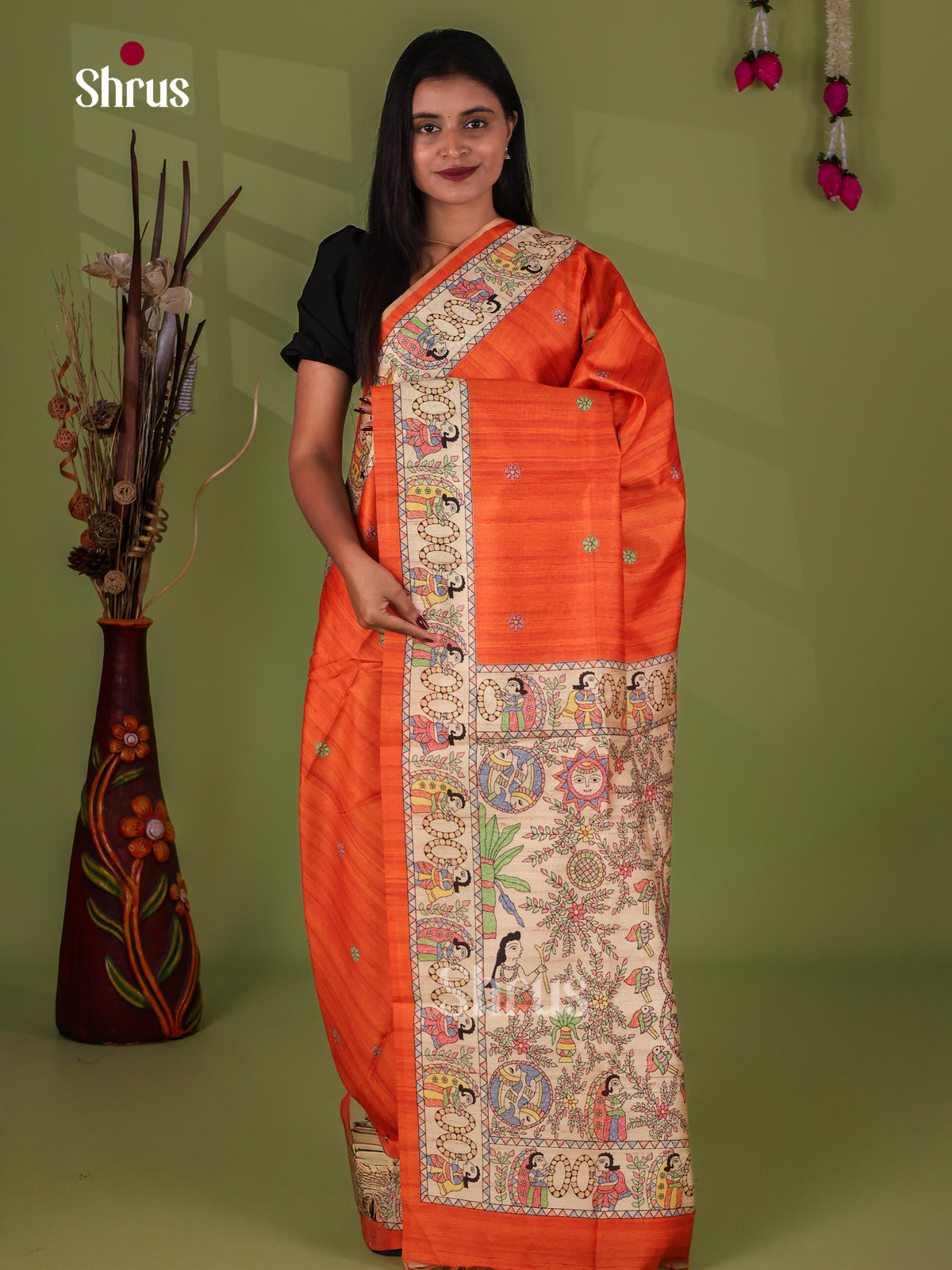 Printed Madhubani Saree - EI16759