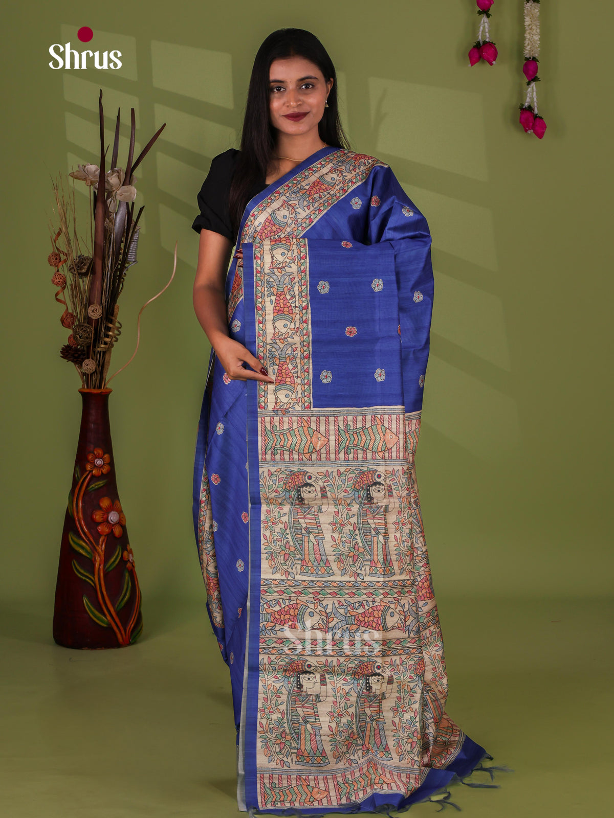 Printed Madhubani Saree - EI16770