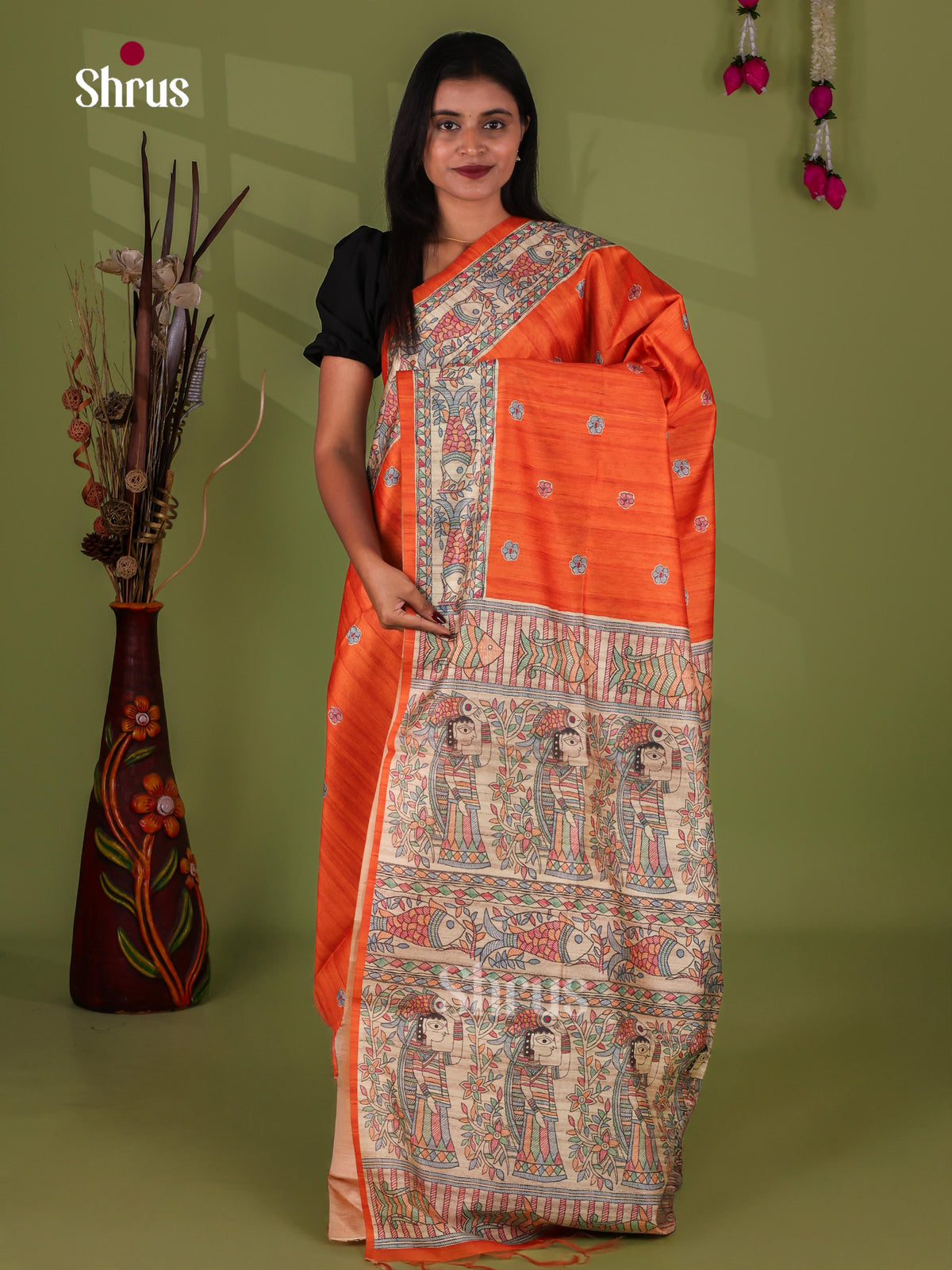 Printed Madhubani Saree - EI16771