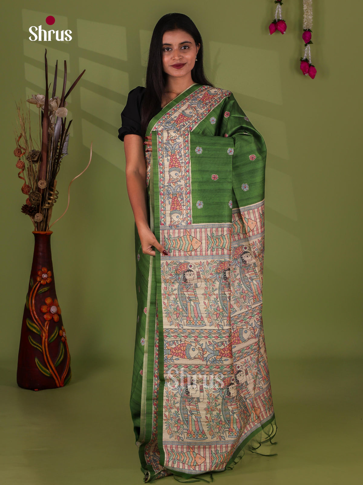 Printed Madhubani Saree - EI16772