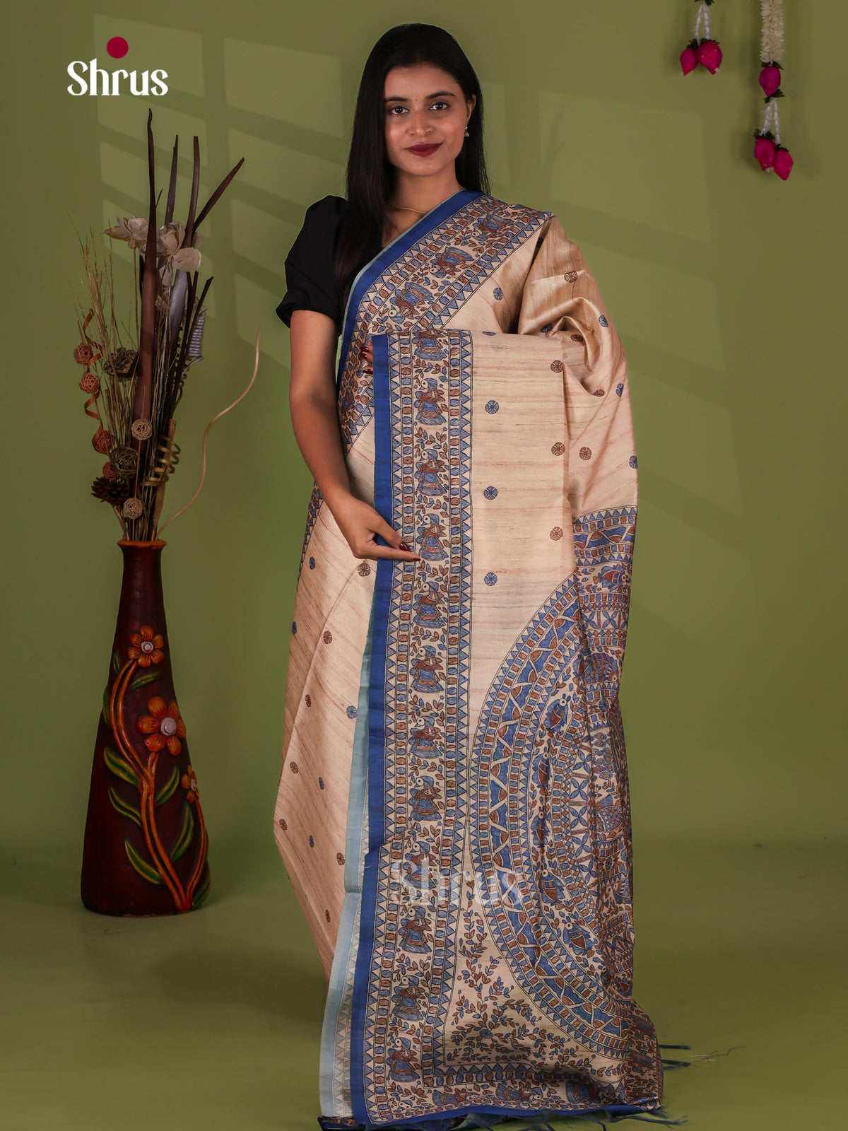 Printed Madhubani Saree - EI16773