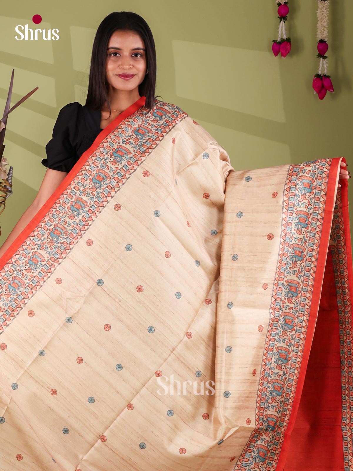Printed Madhubani Saree - EI16776