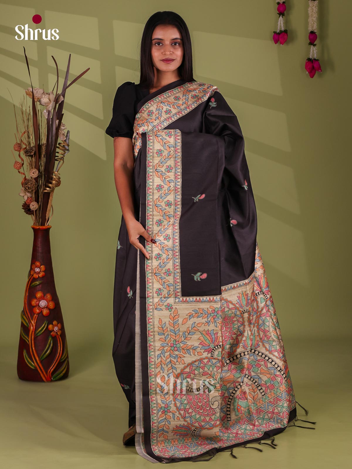 Printed Madhubani Saree - EI16777