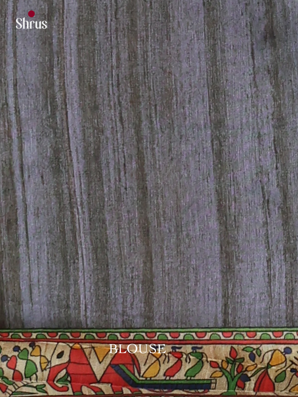 Black & Cream - Printed Madhubani Saree - Shop on Shrus.com