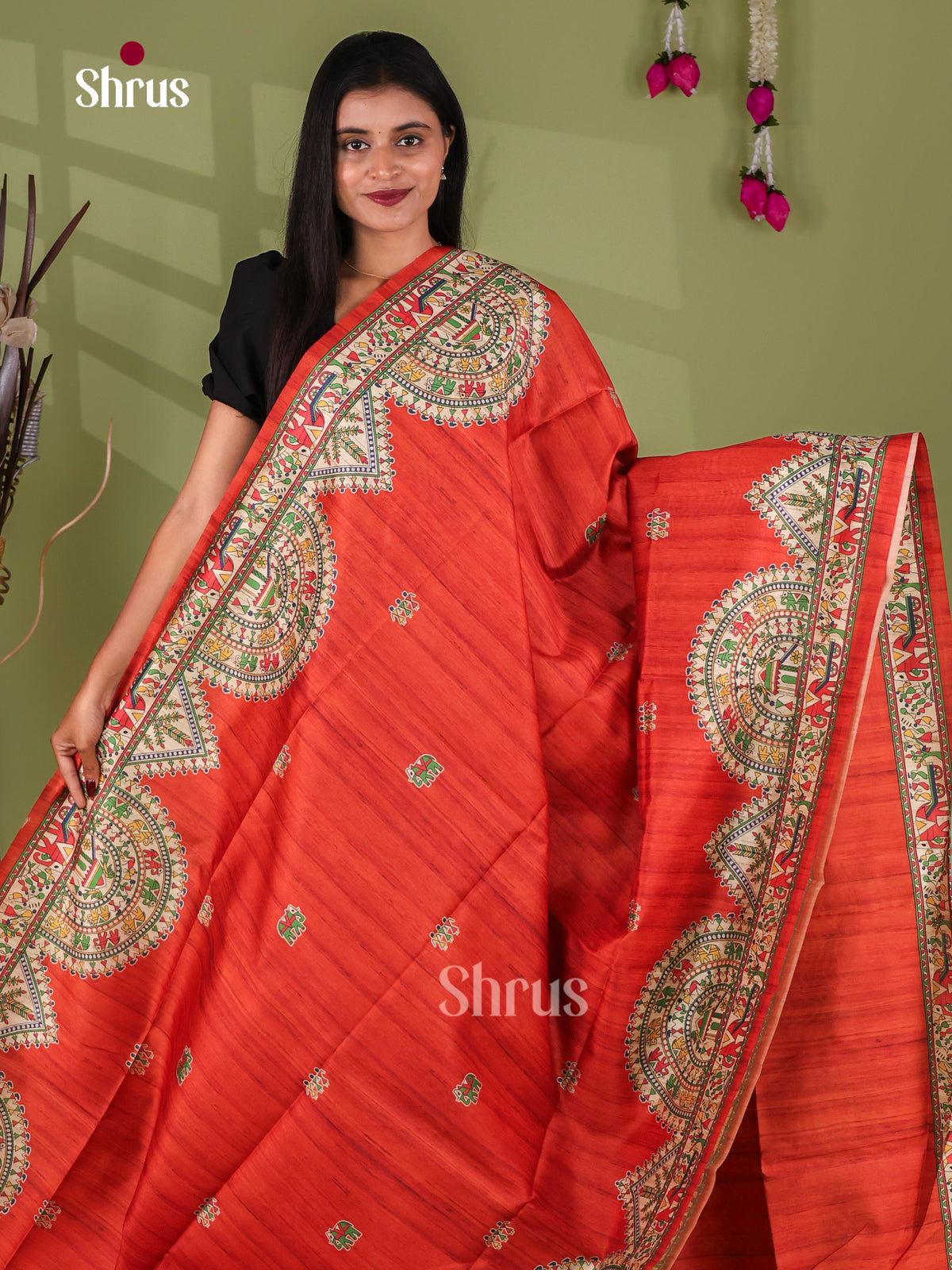 Printed Madhubani Saree - EI16783