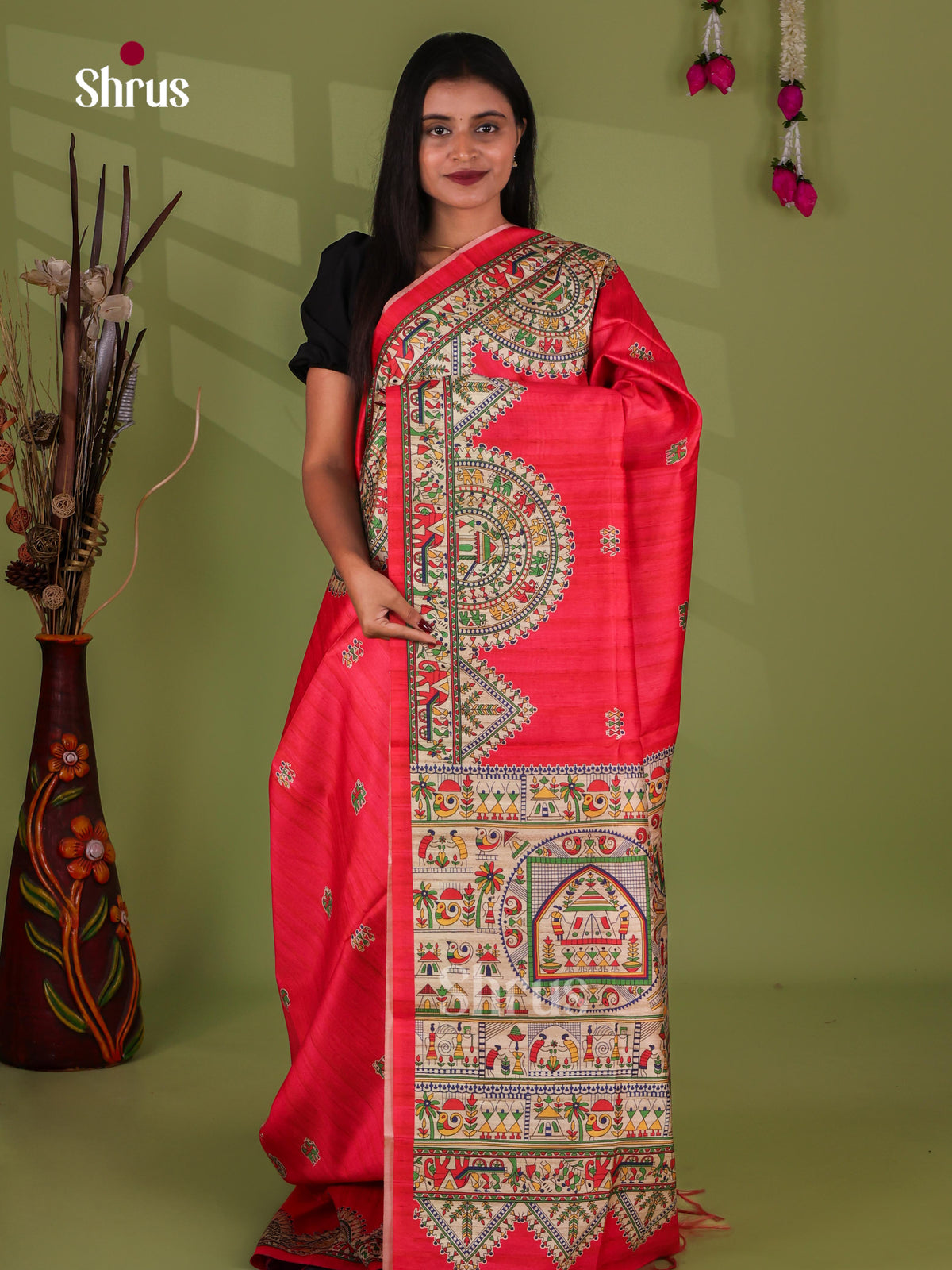 Printed Madhubani Saree - EI16787