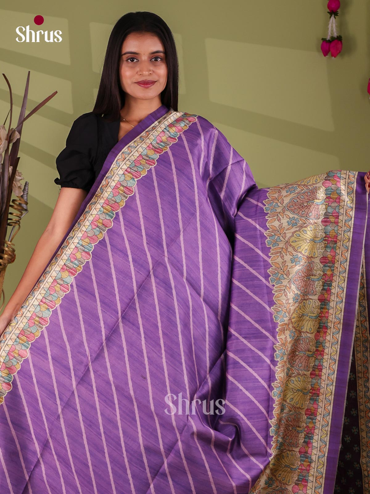 Printed Madhubani Saree - EI16788