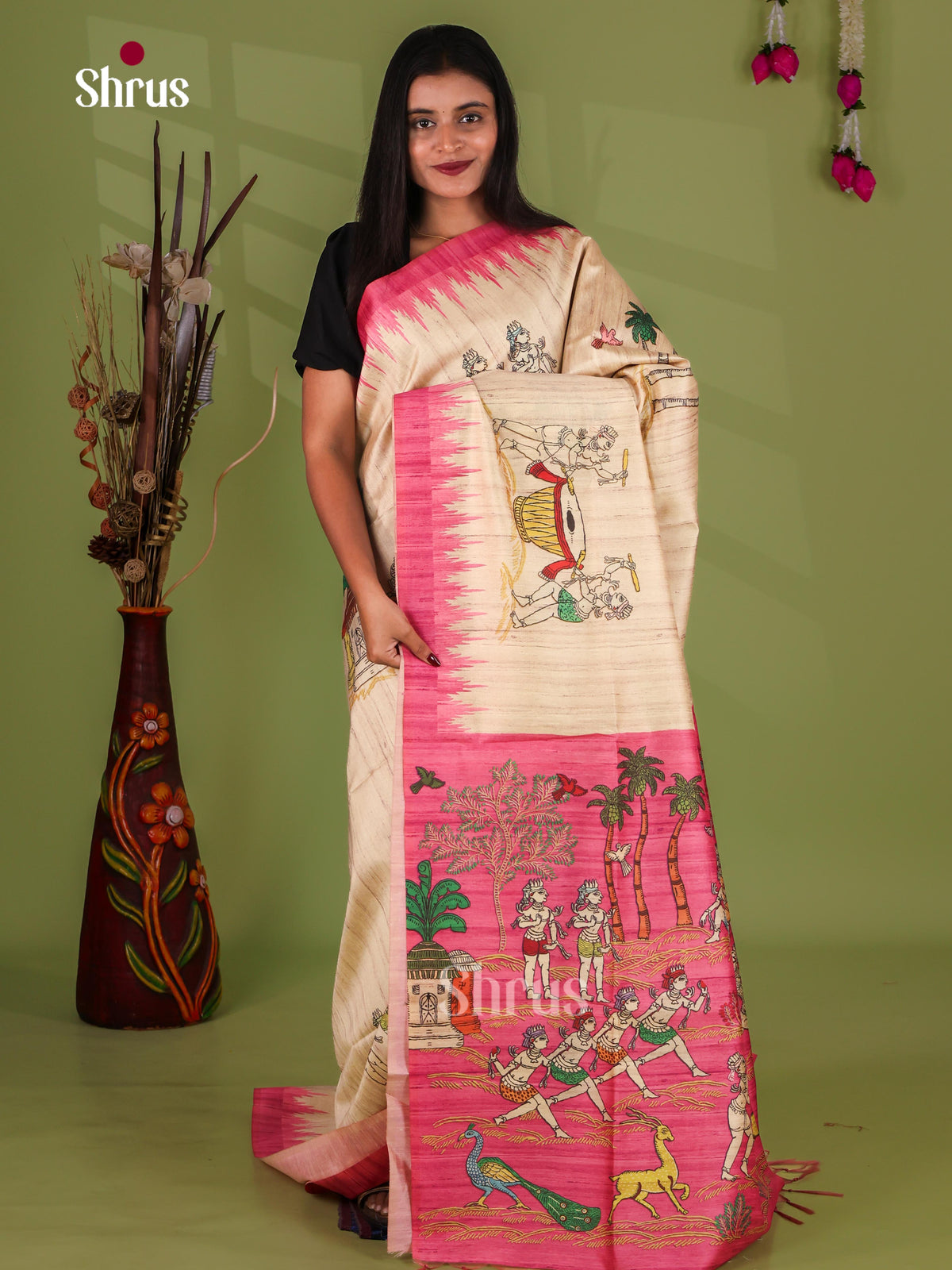Printed Madhubani Saree - EI16790