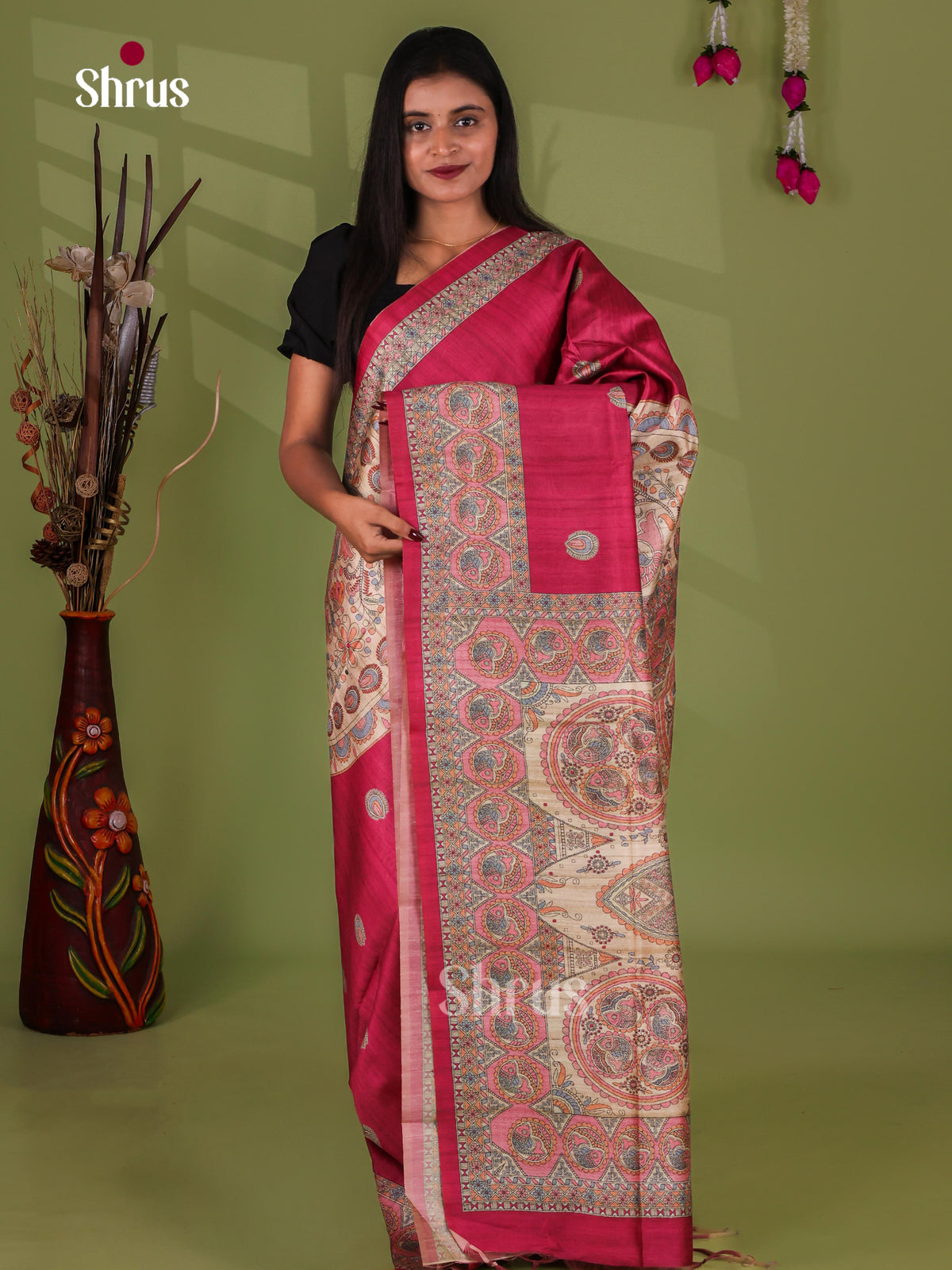 Printed Madhubani Saree - EI16791