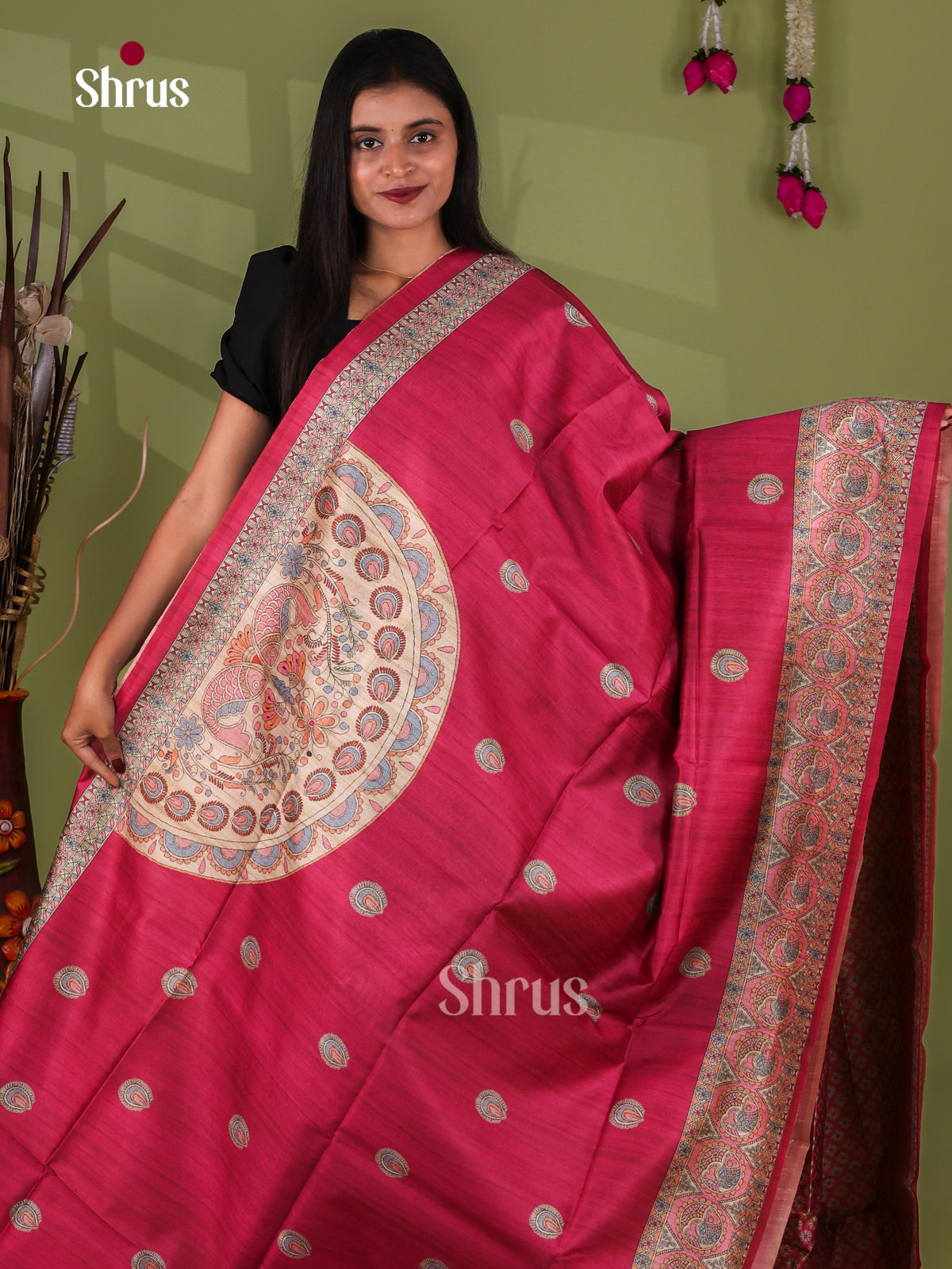 Printed Madhubani Saree - EI16791