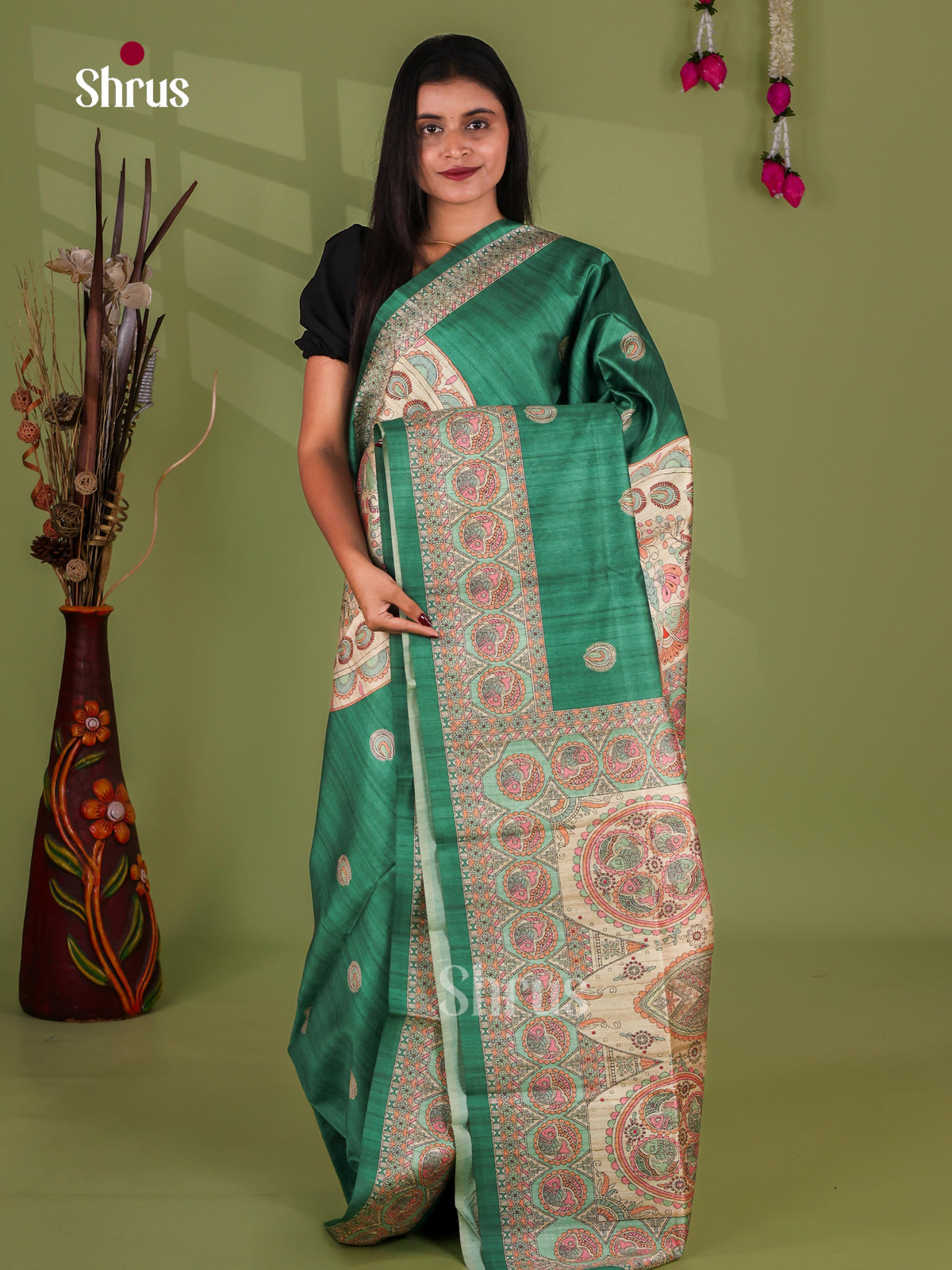 Printed Madhubani Saree - EI16793