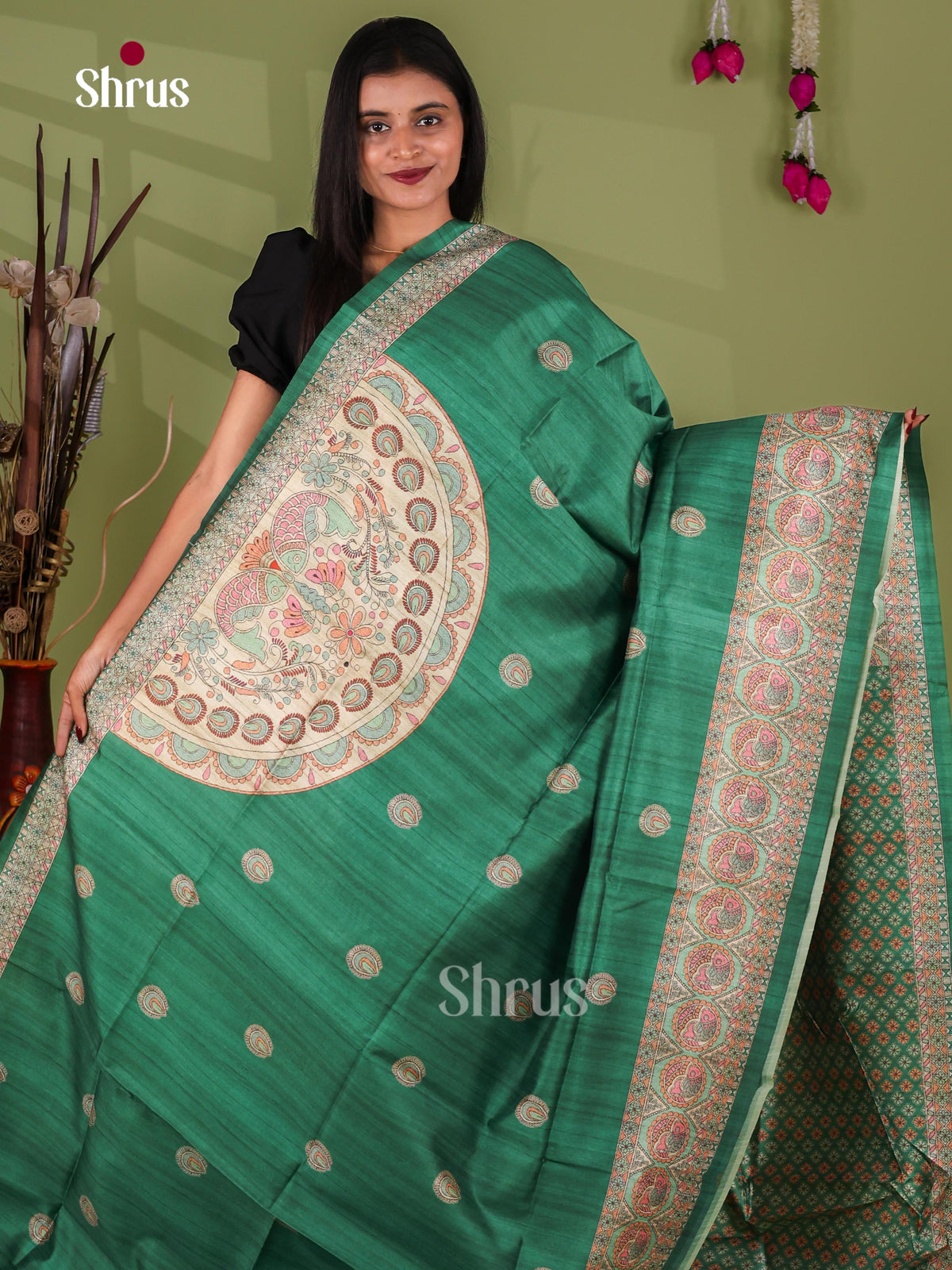 Printed Madhubani Saree - EI16793