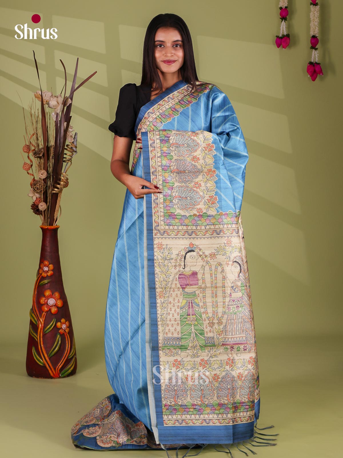Printed Madhubani Saree - EI16816