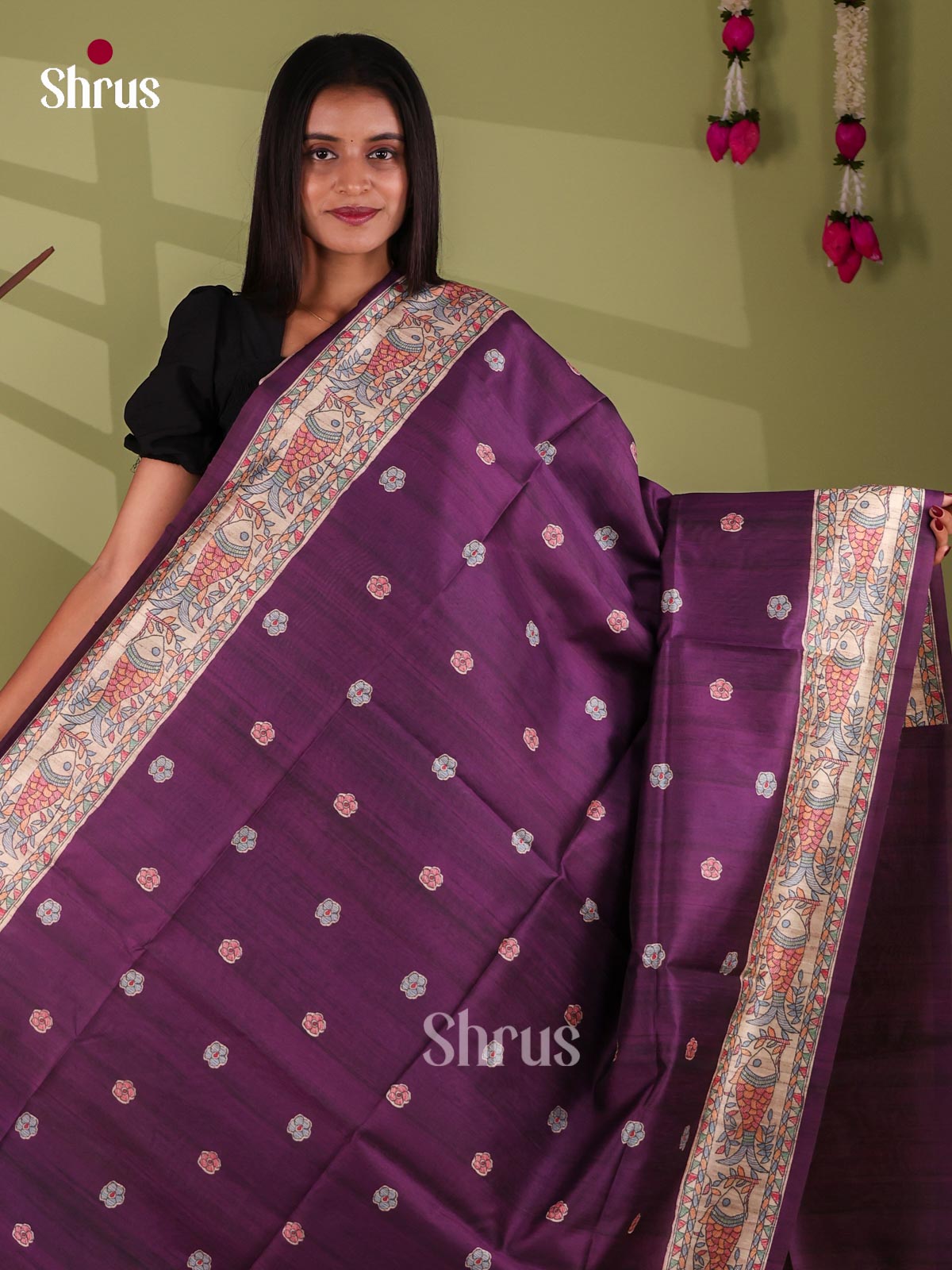 Printed Madhubani Saree - EI16820
