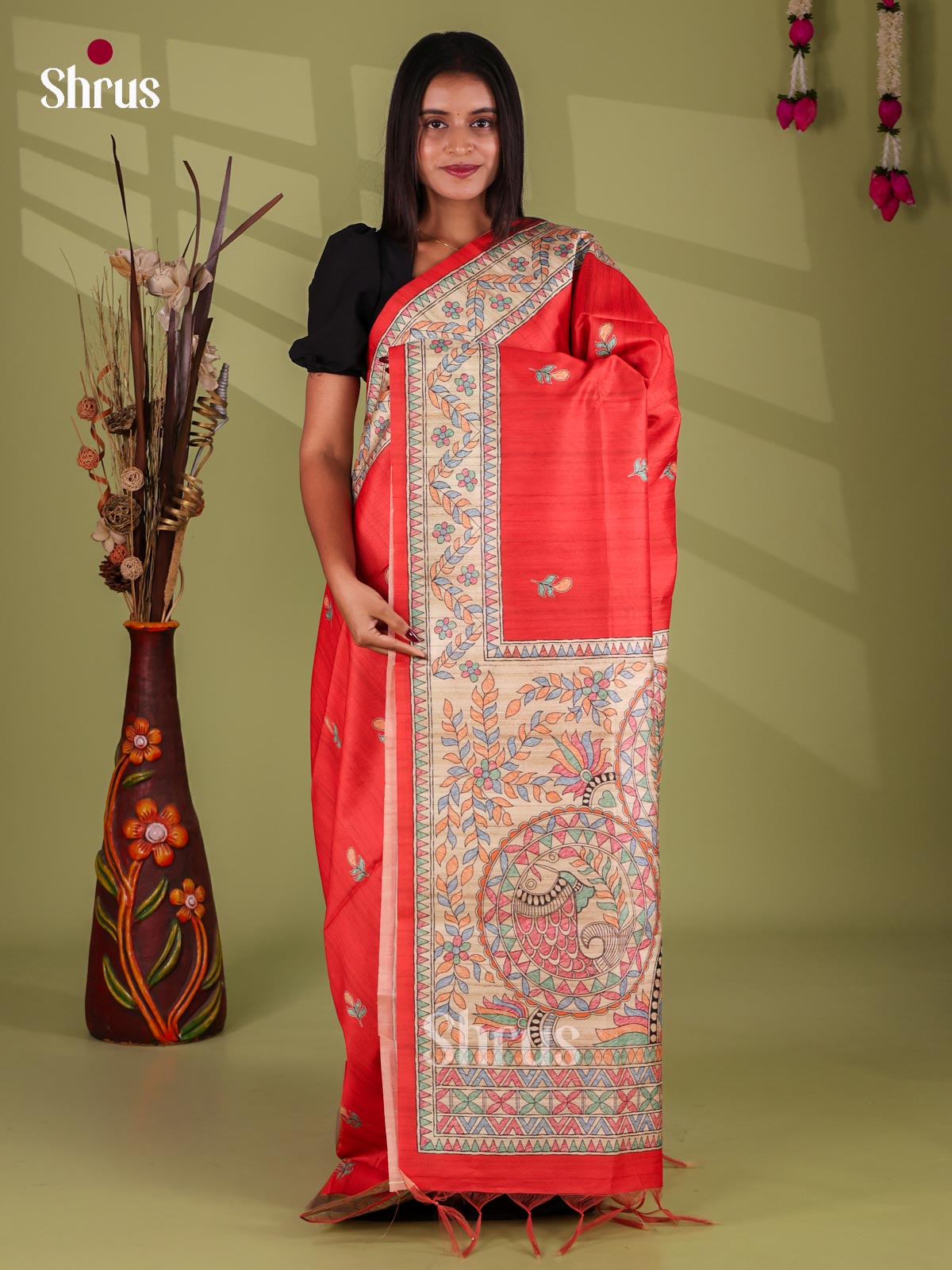 Printed Madhubani Saree - EI16824
