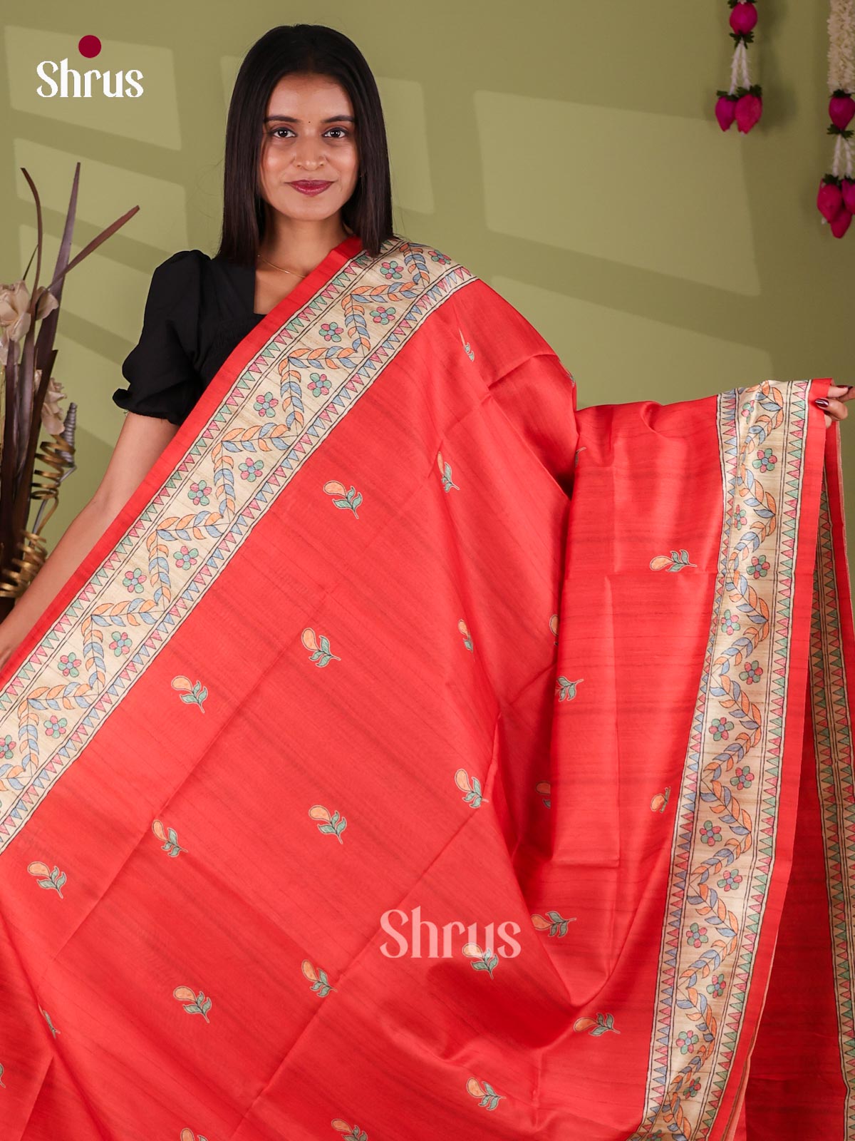Printed Madhubani Saree - EI16824
