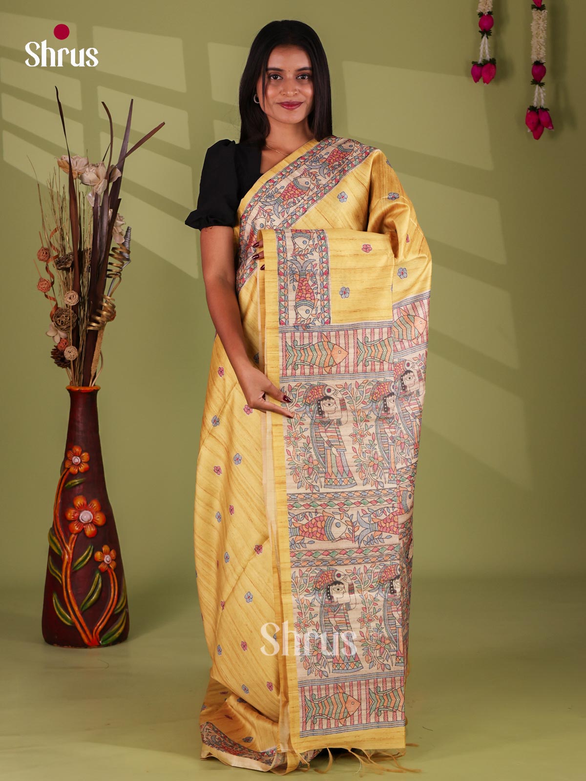 Printed Madhubani Saree - EI16825