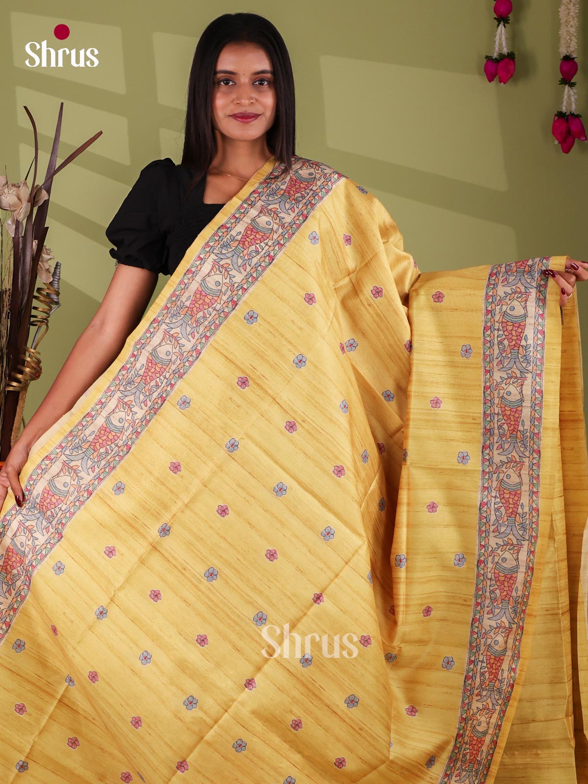 Printed Madhubani Saree - EI16825