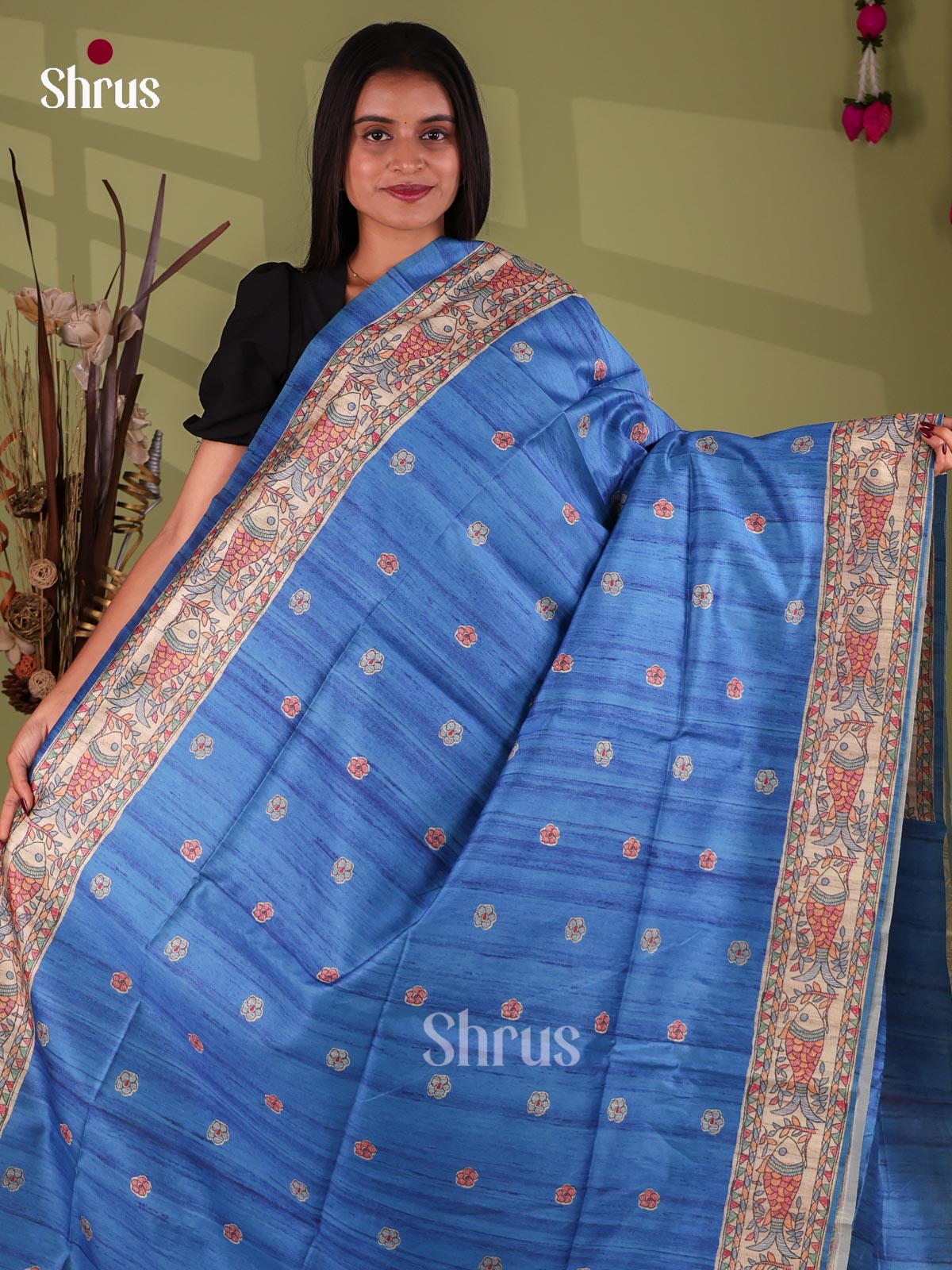 Printed Madhubani Saree - EI16826
