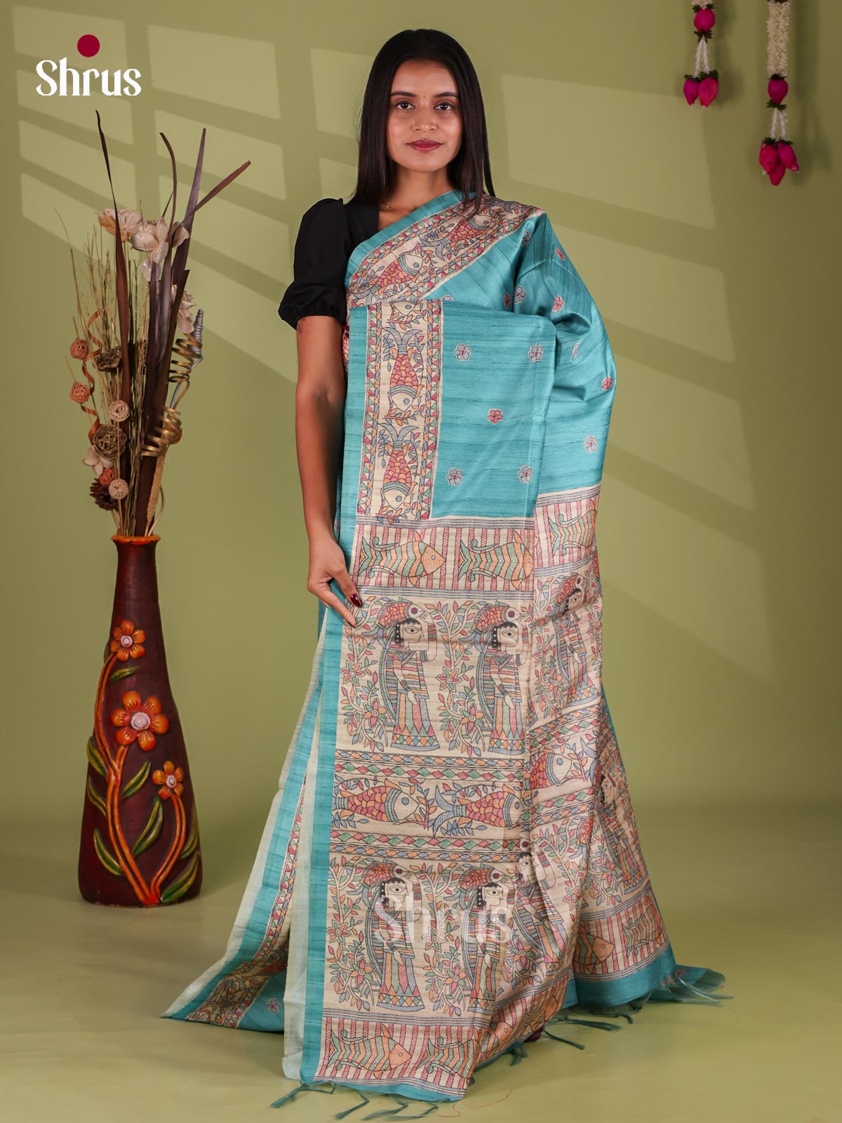 Printed Madhubani Saree - EI16828