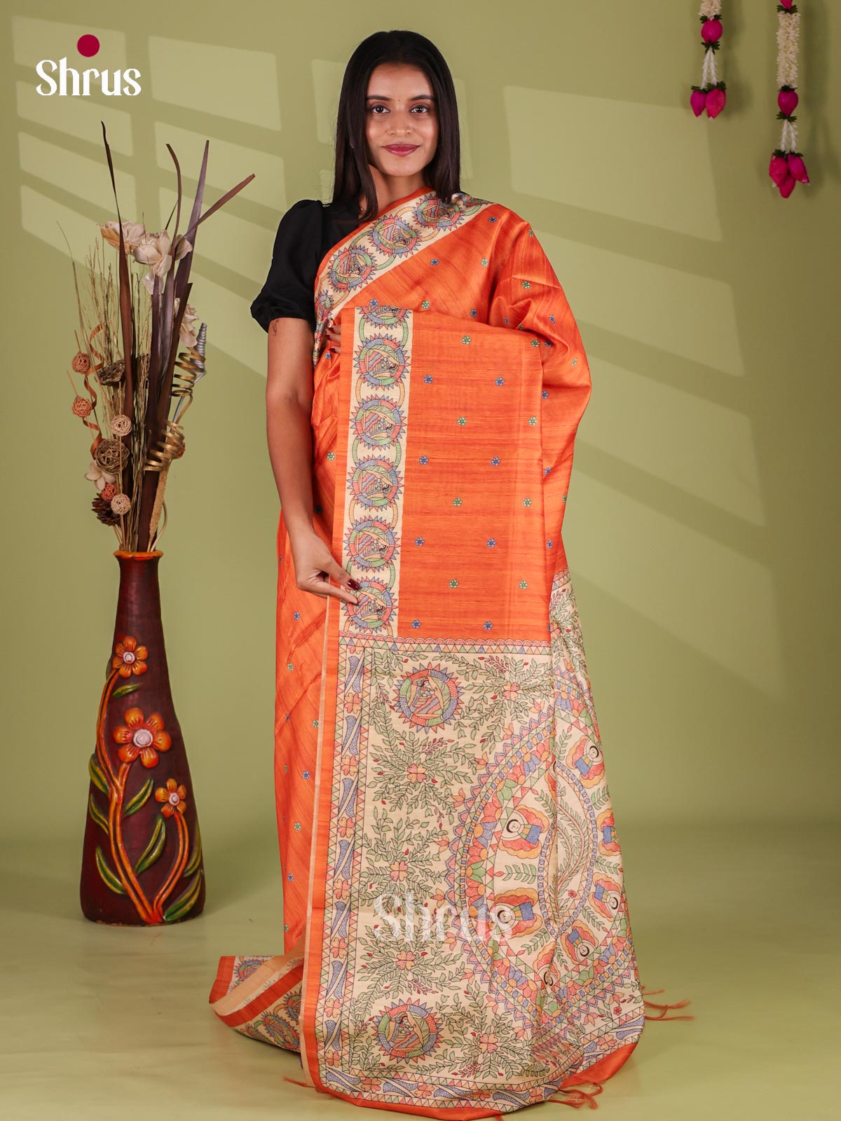 Printed Madhubani Saree - EI16831