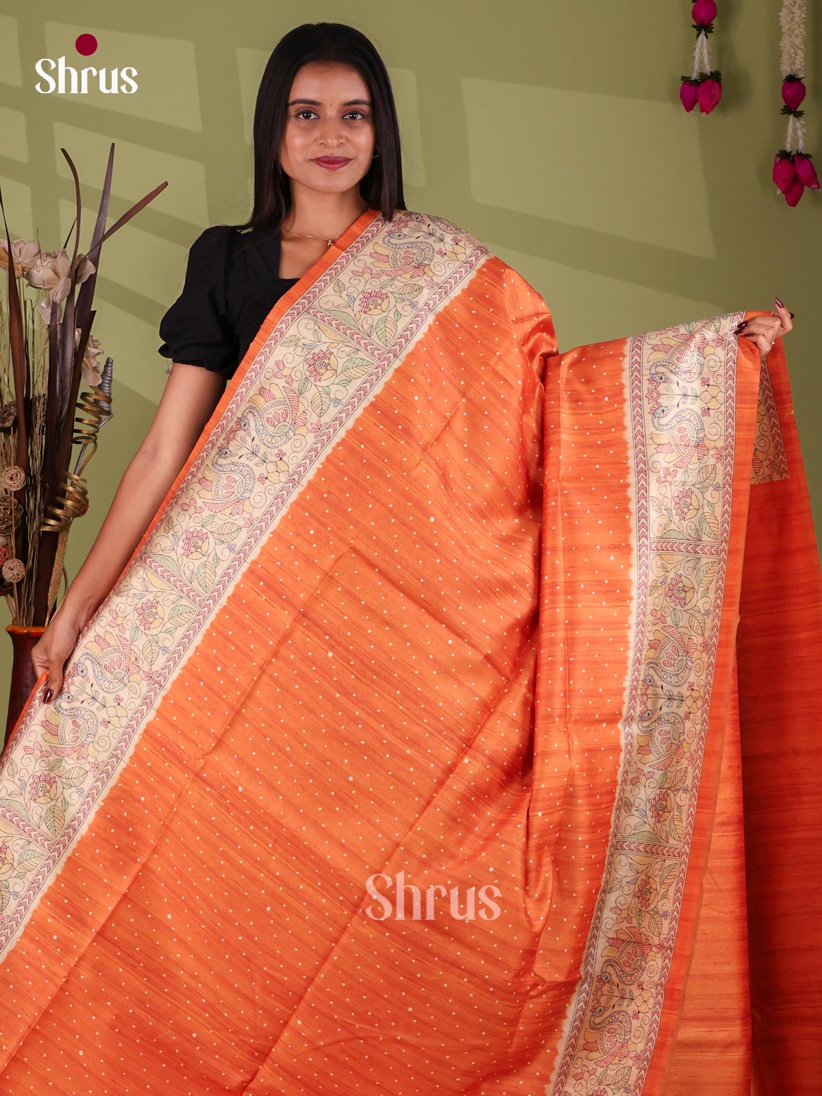 Printed Madhubani Saree - EI16832