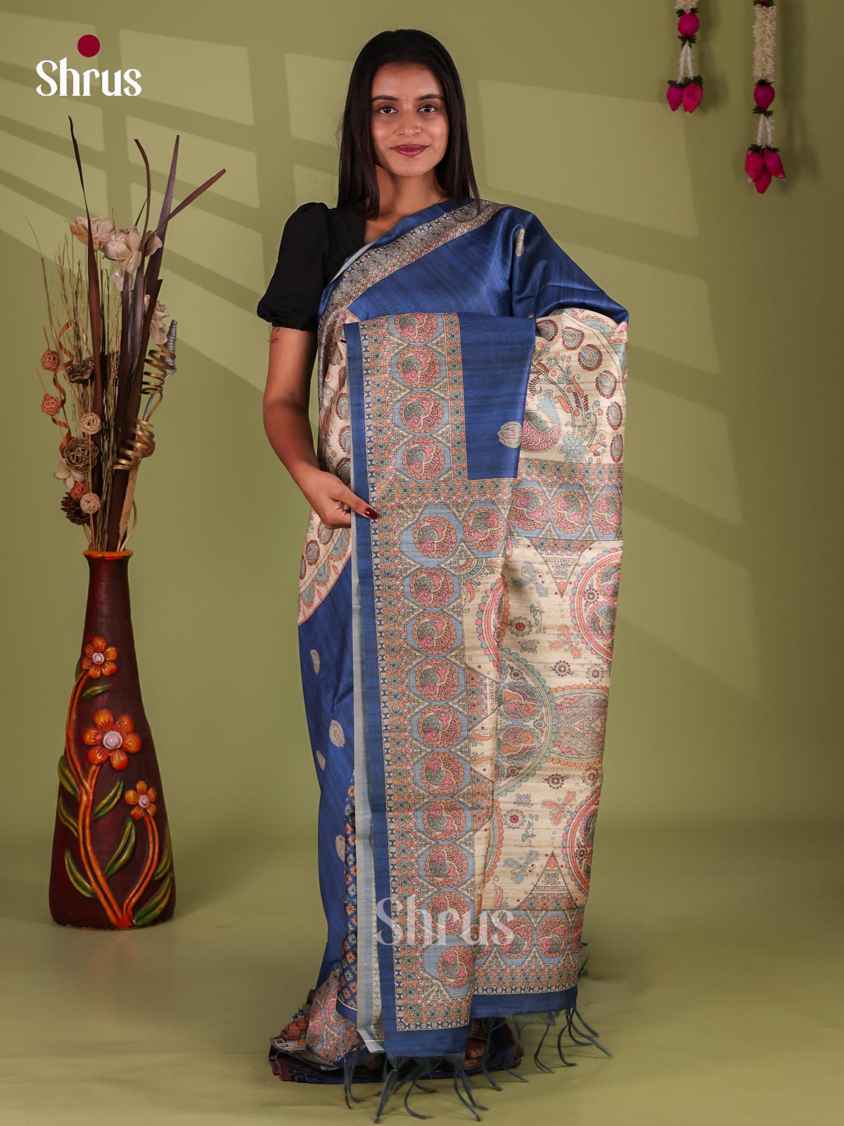 Printed Madhubani Saree - EI16833