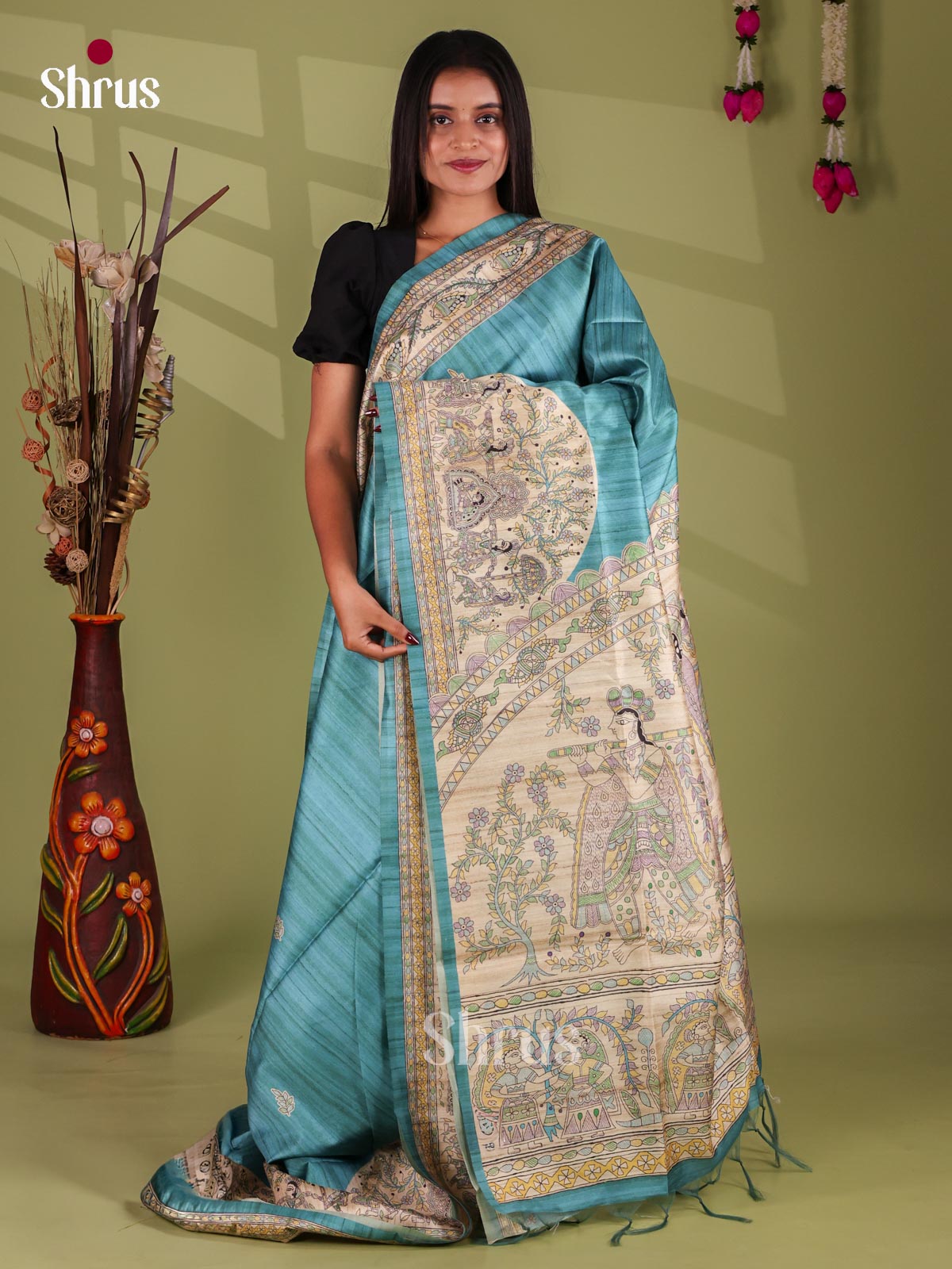 Printed Madhubani Saree - EI16846