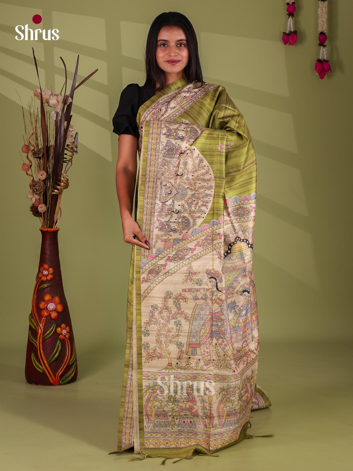 Printed Madhubani Saree - EI16847