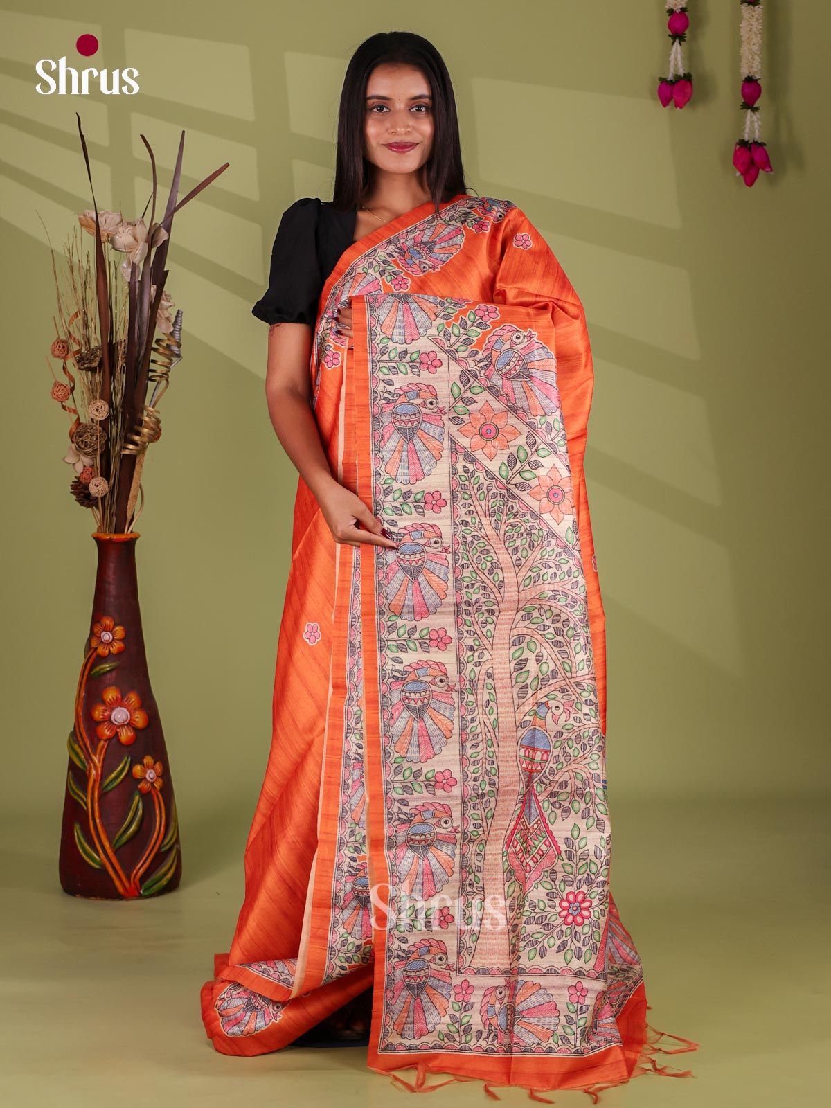 Printed Madhubani Saree - EI16848