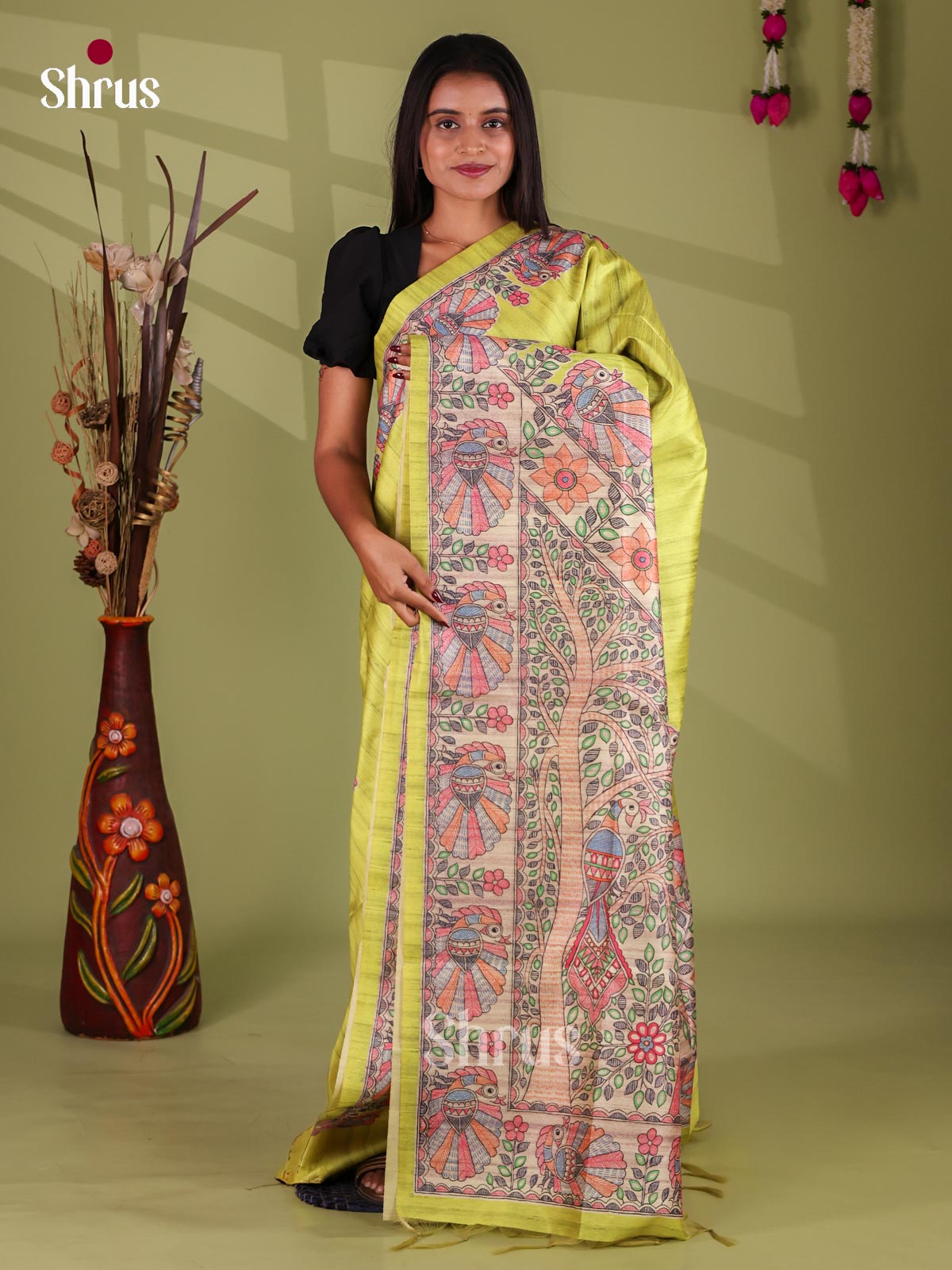 Printed Madhubani Saree - EI16851