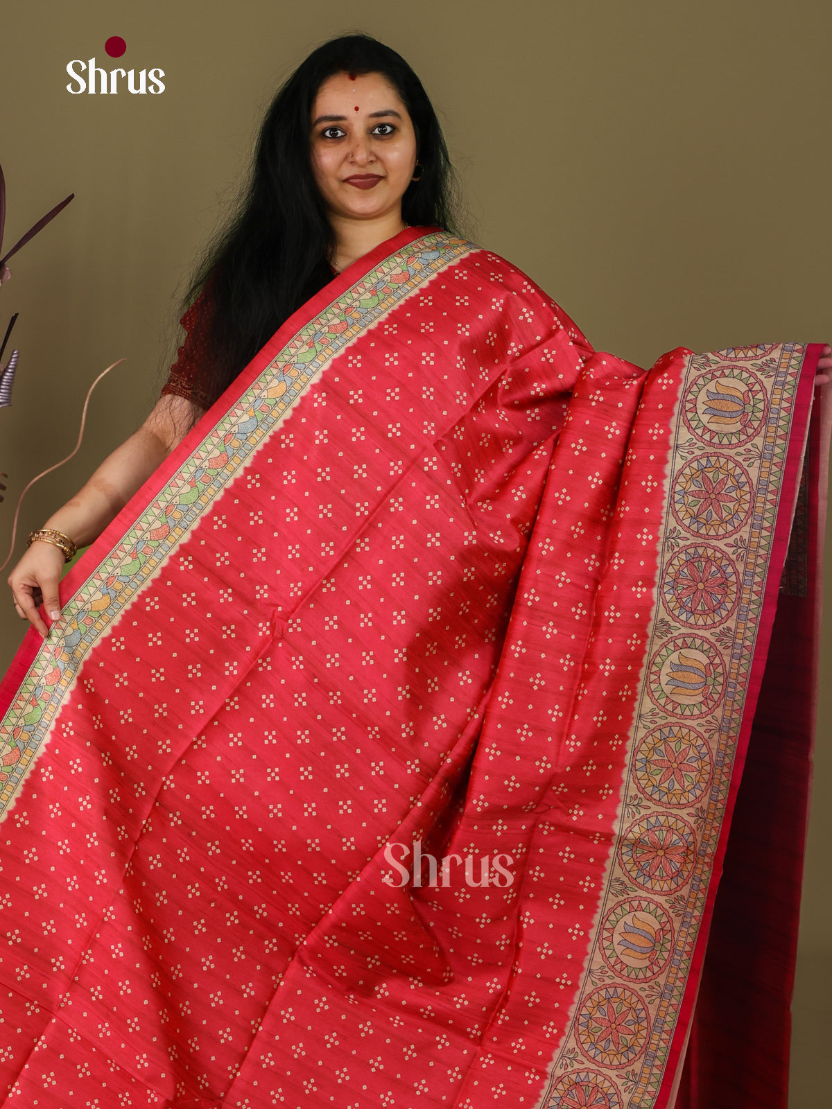 Printed Madhubani Saree - EI16857