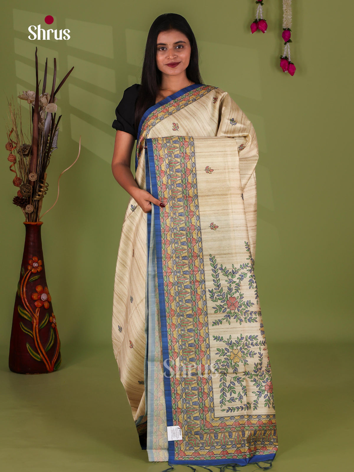 Printed Madhubani Saree - EI16863