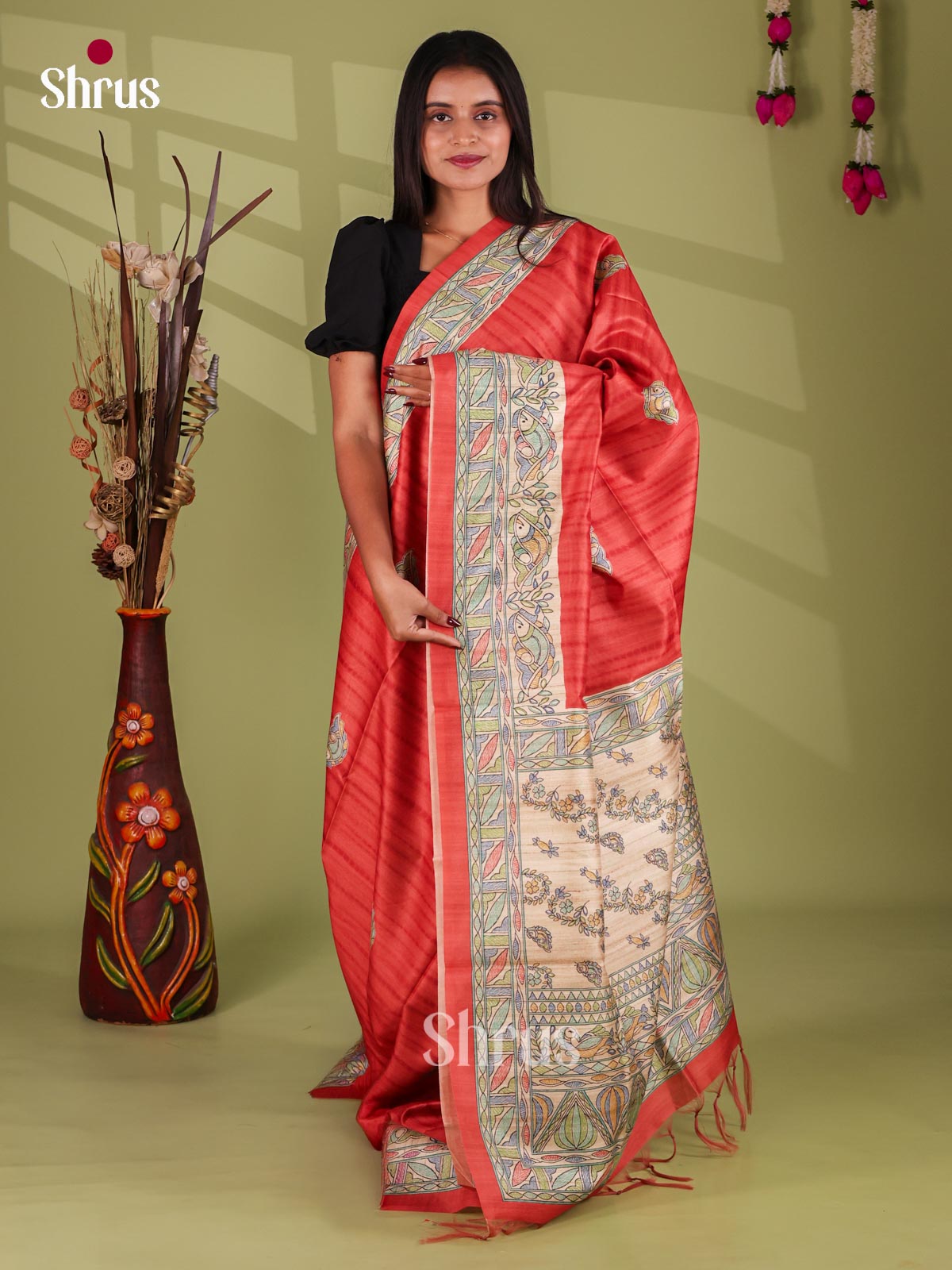 Printed Madhubani Saree - EI16867