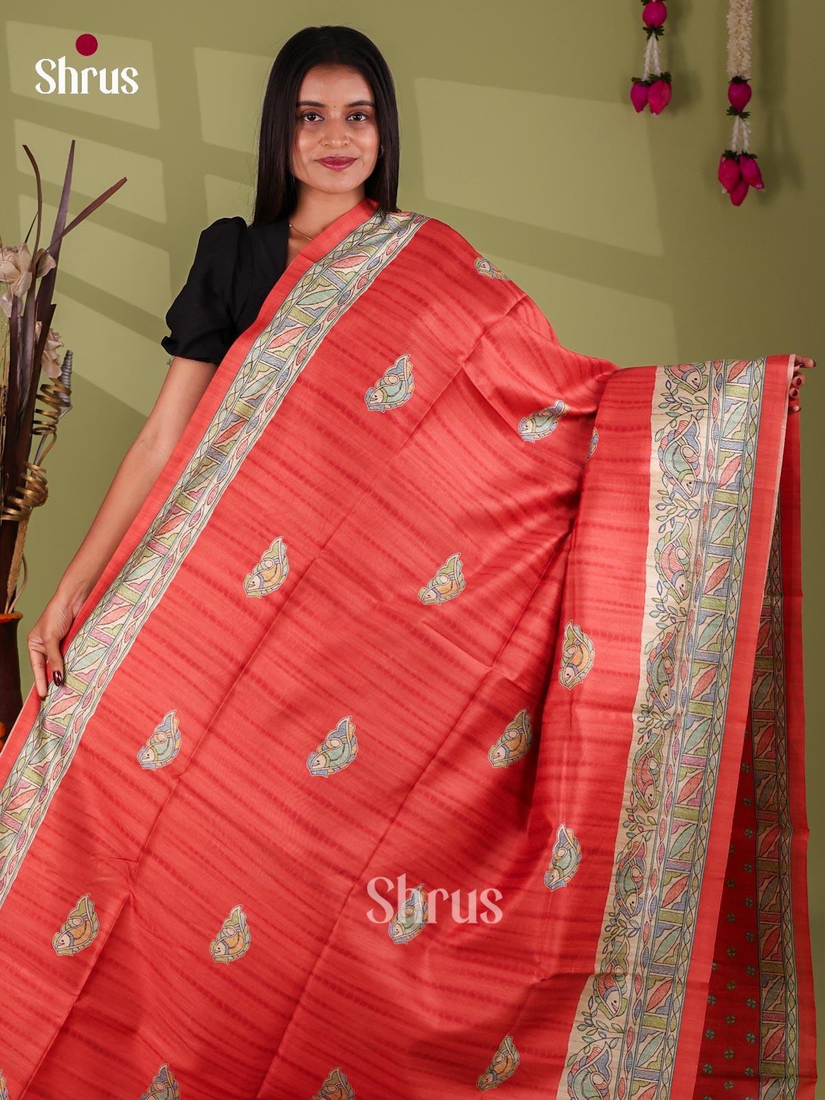 Printed Madhubani Saree - EI16867