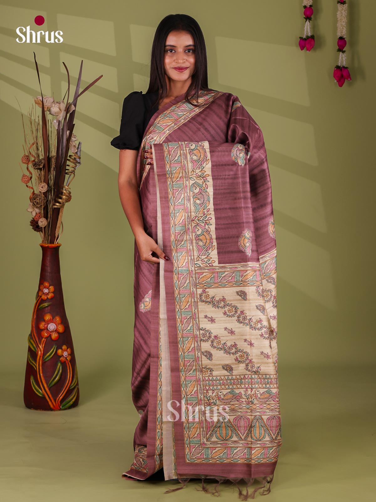 Printed Madhubani Saree - EI16871