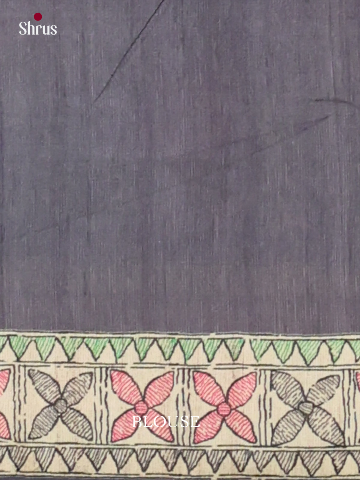 Black & Cream - Printed Madhubani Saree - Shop on Shrus.com