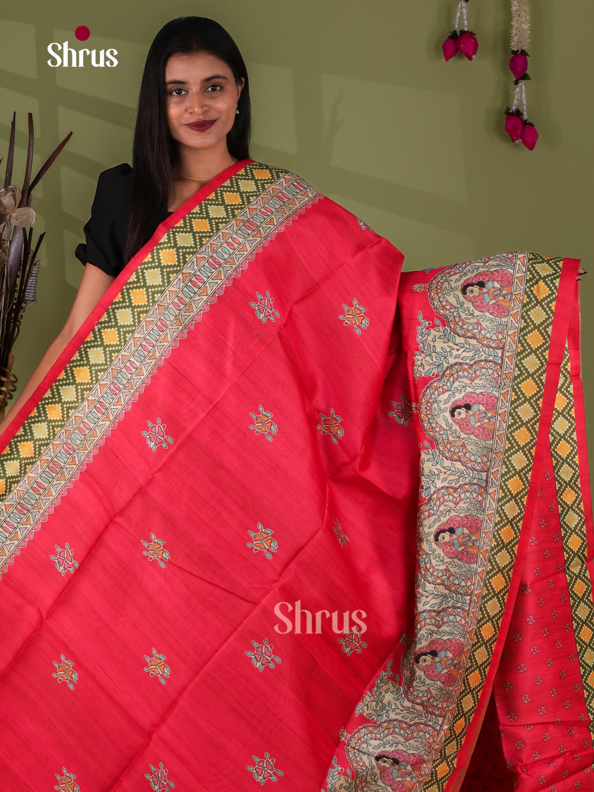 Printed Madhubani Saree - EI16881