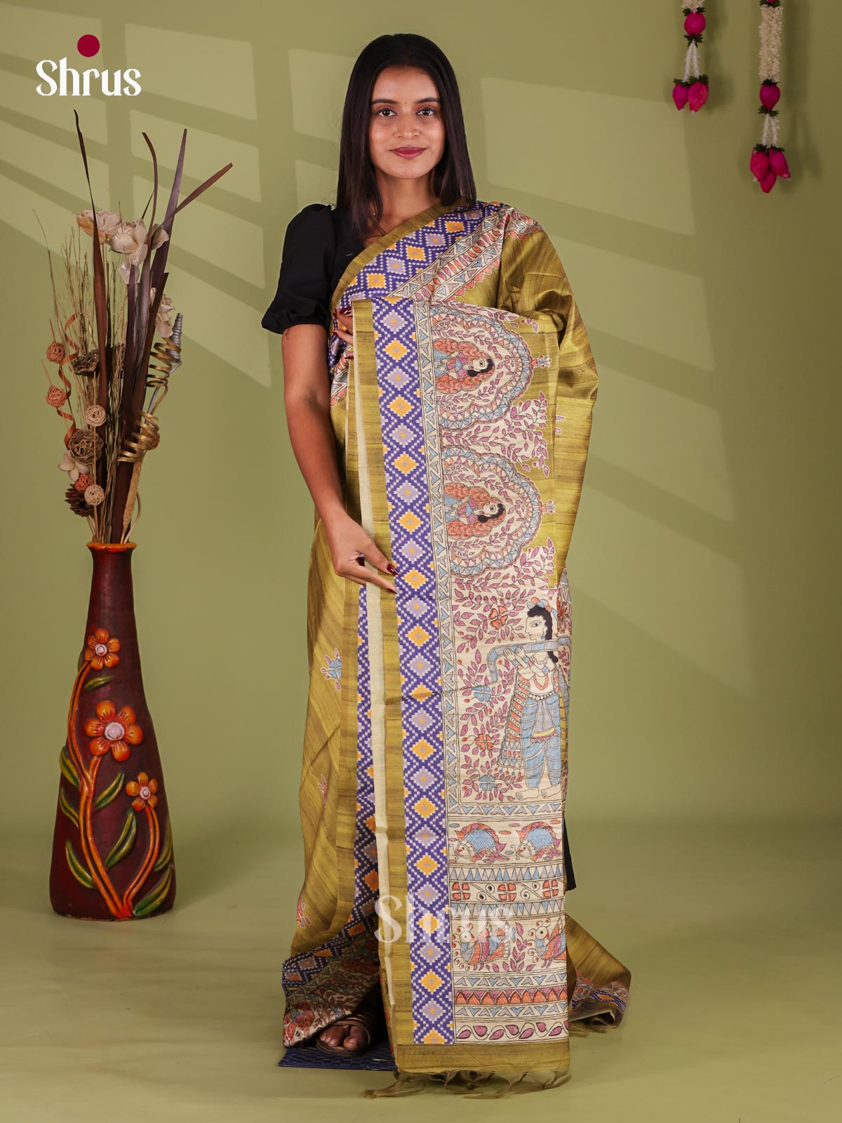 Printed Madhubani Saree - EI16882
