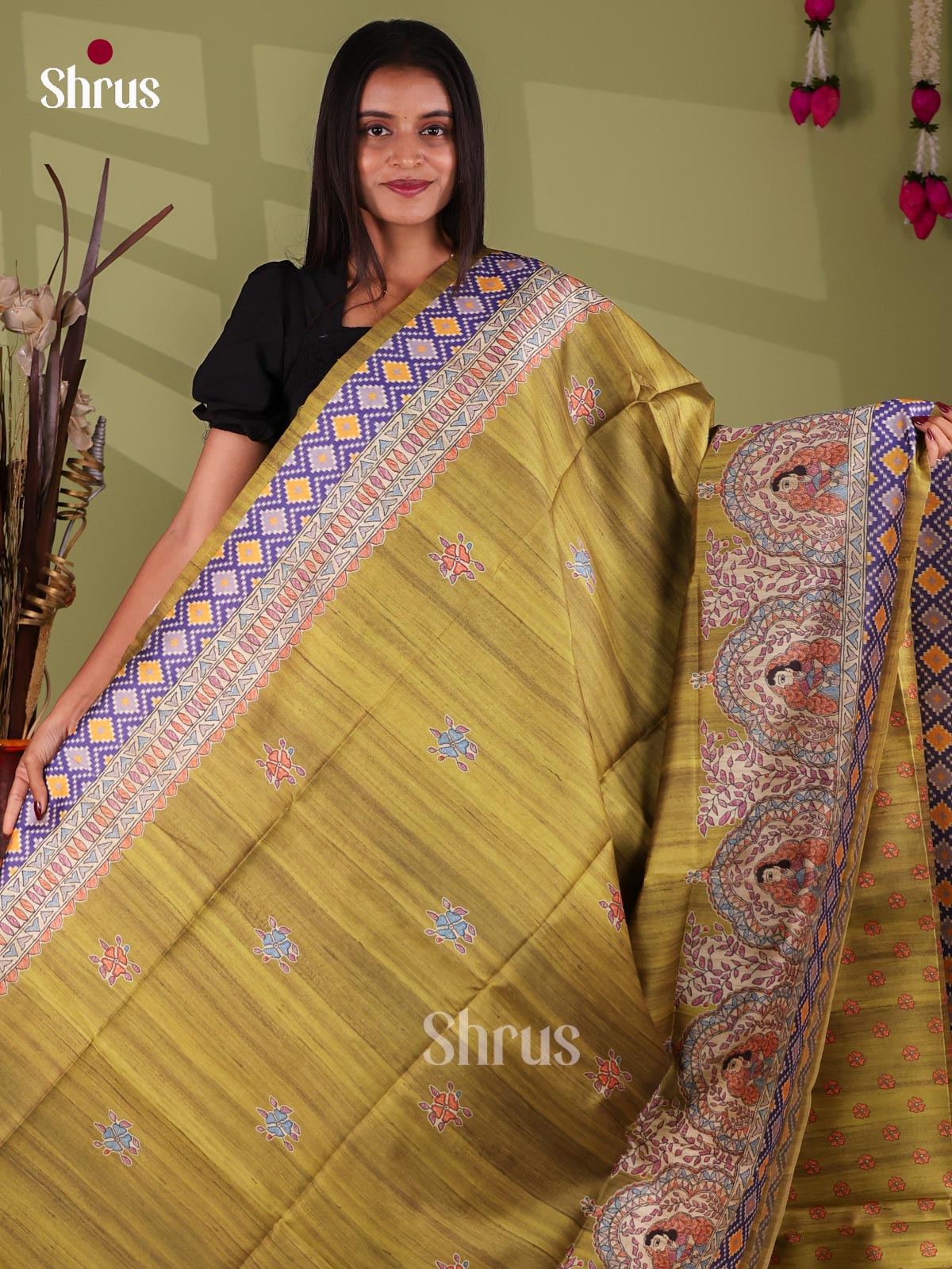Printed Madhubani Saree - EI16882