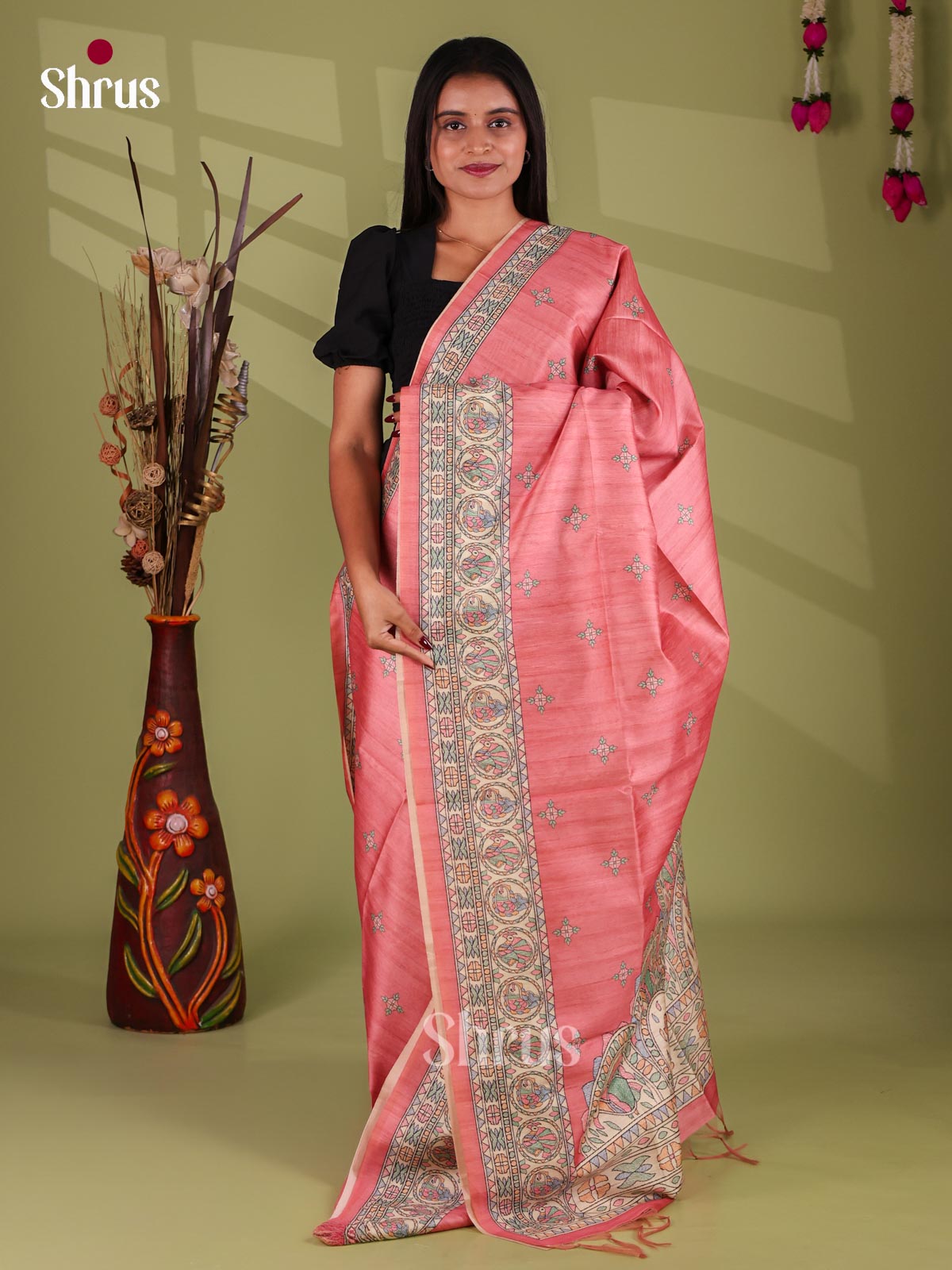 Printed Madhubani Saree - EI16886