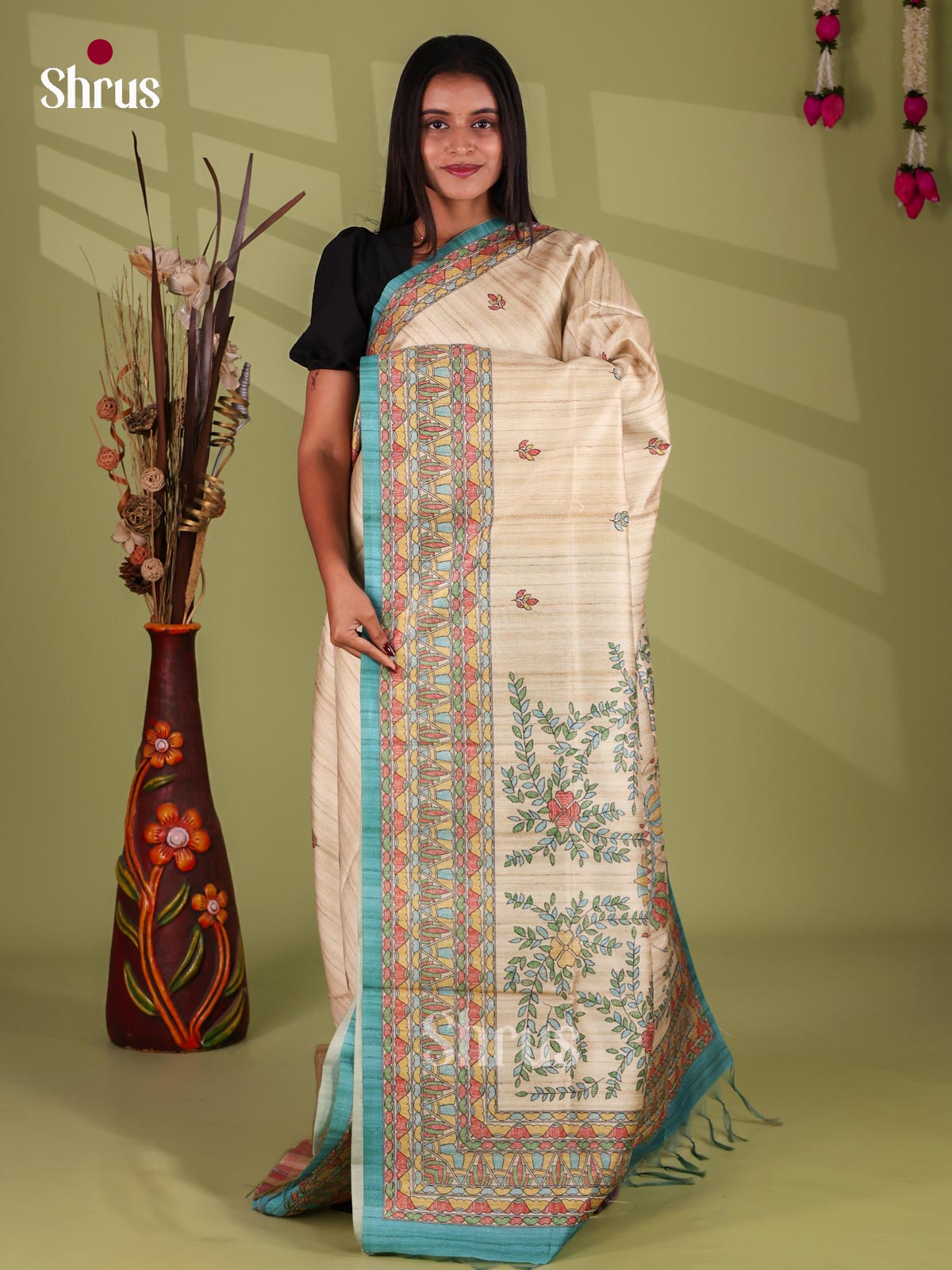 Printed Madhubani Saree - EI16897