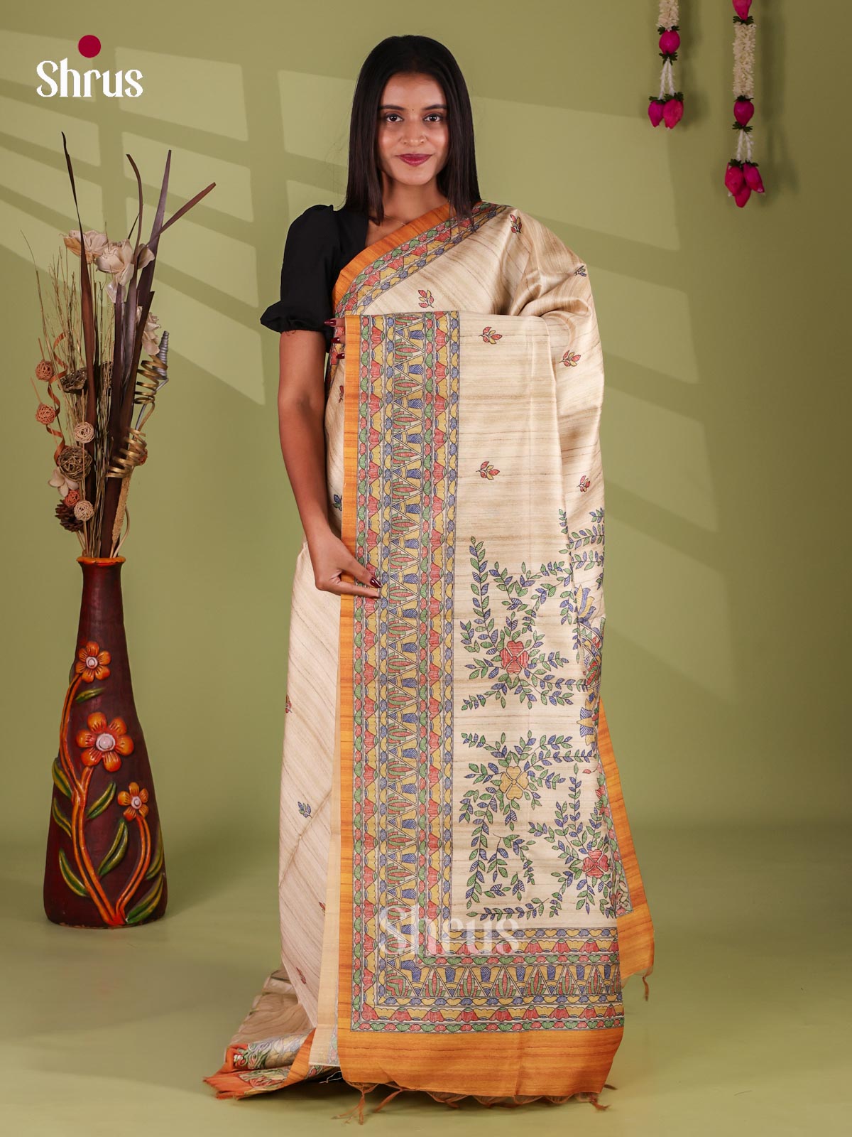 Printed Madhubani Saree - EI16904