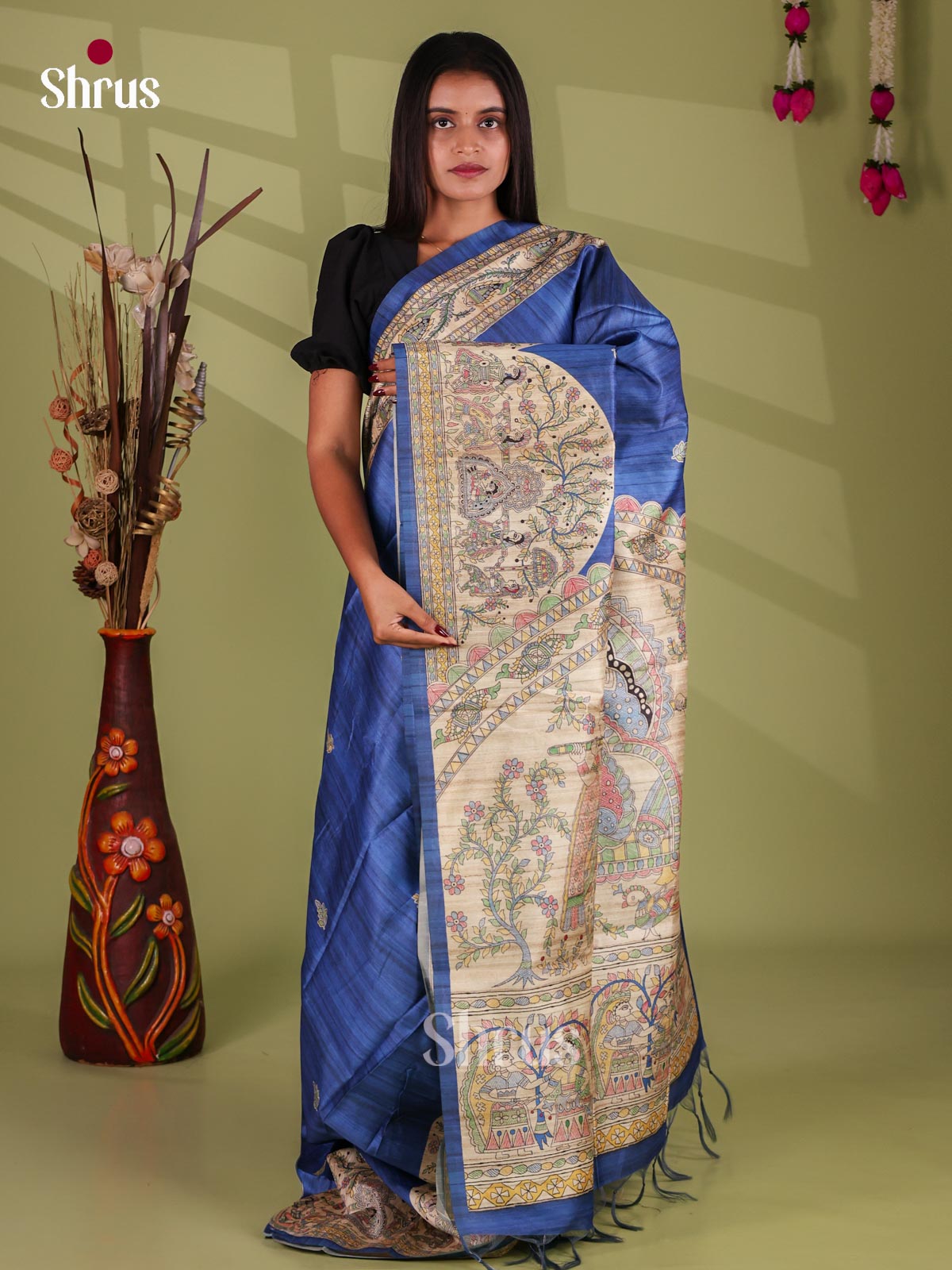 Printed Madhubani Saree - EI16905