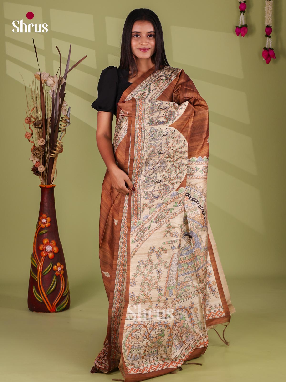 Printed Madhubani Saree - EI16906
