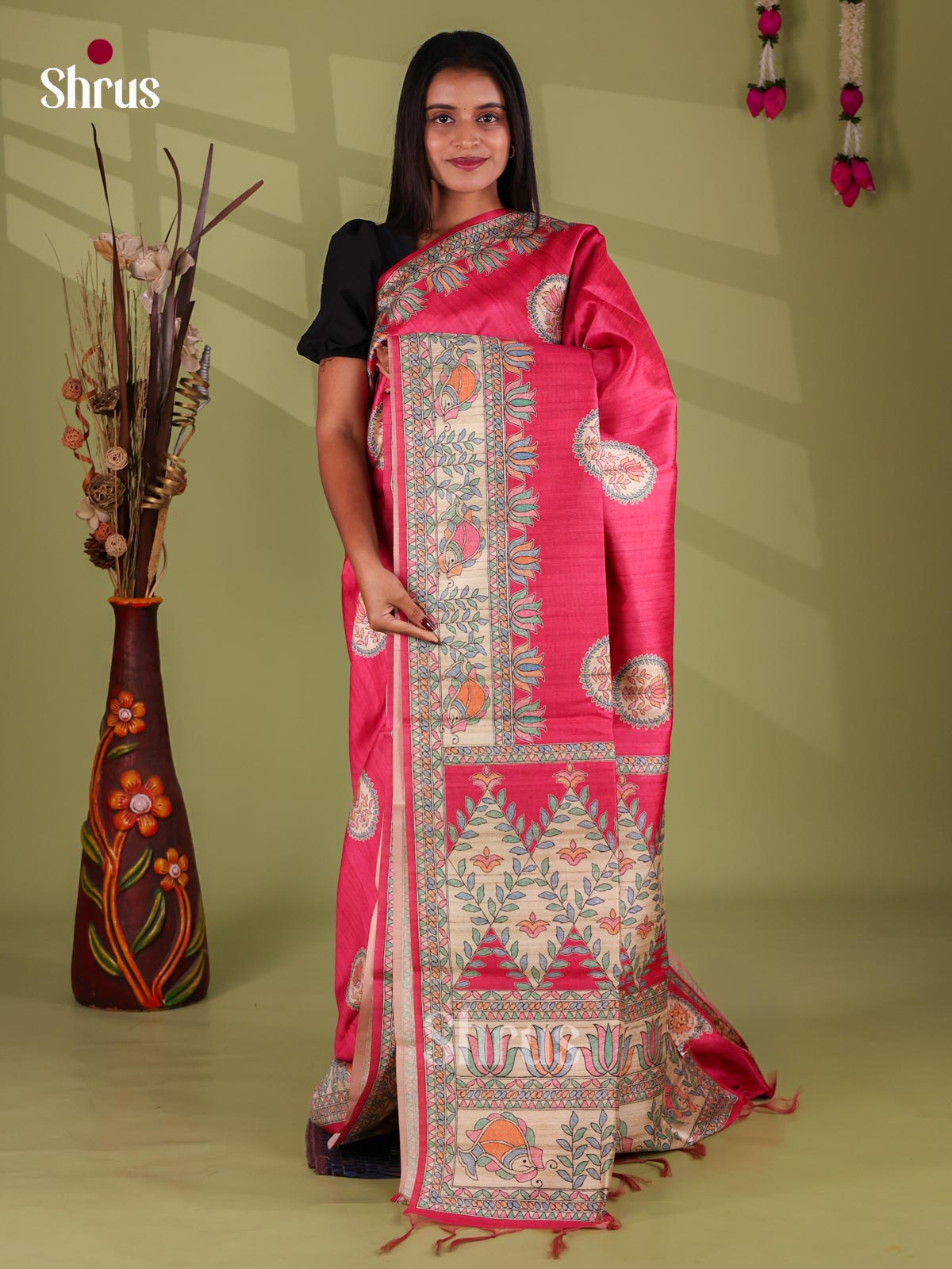 Printed Madhubani Saree - EI16908
