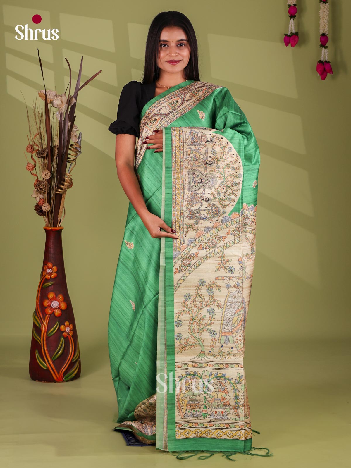 Printed Madhubani Saree - EI16909