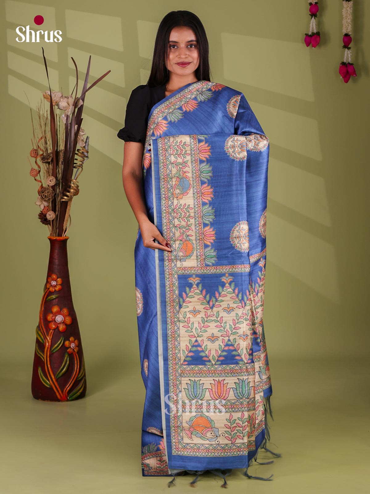 Printed Madhubani Saree - EI16911