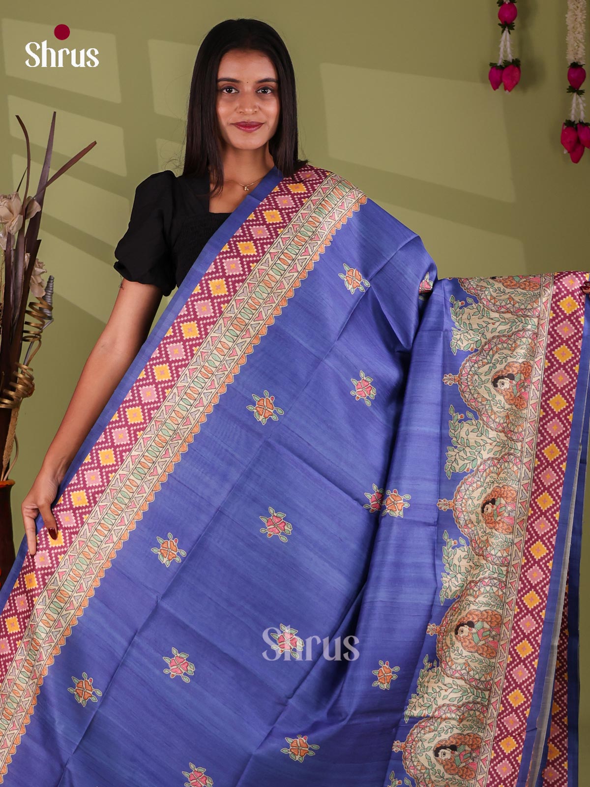 Printed Madhubani Saree - EI16913