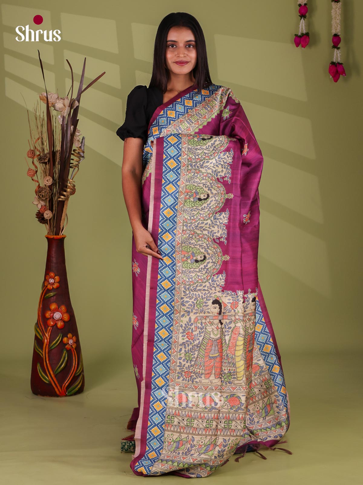 Printed Madhubani Saree - EI16914
